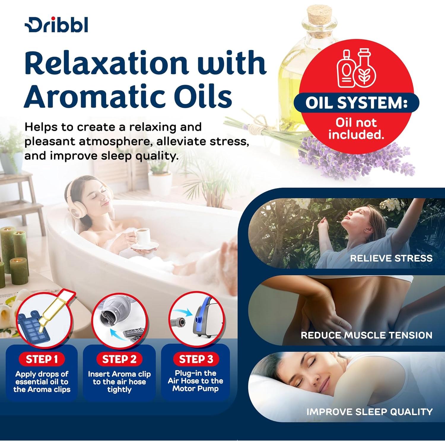 Alfombrilla de Masaje Eléctrica Dribbl 120x40 cm 6 Velocidades