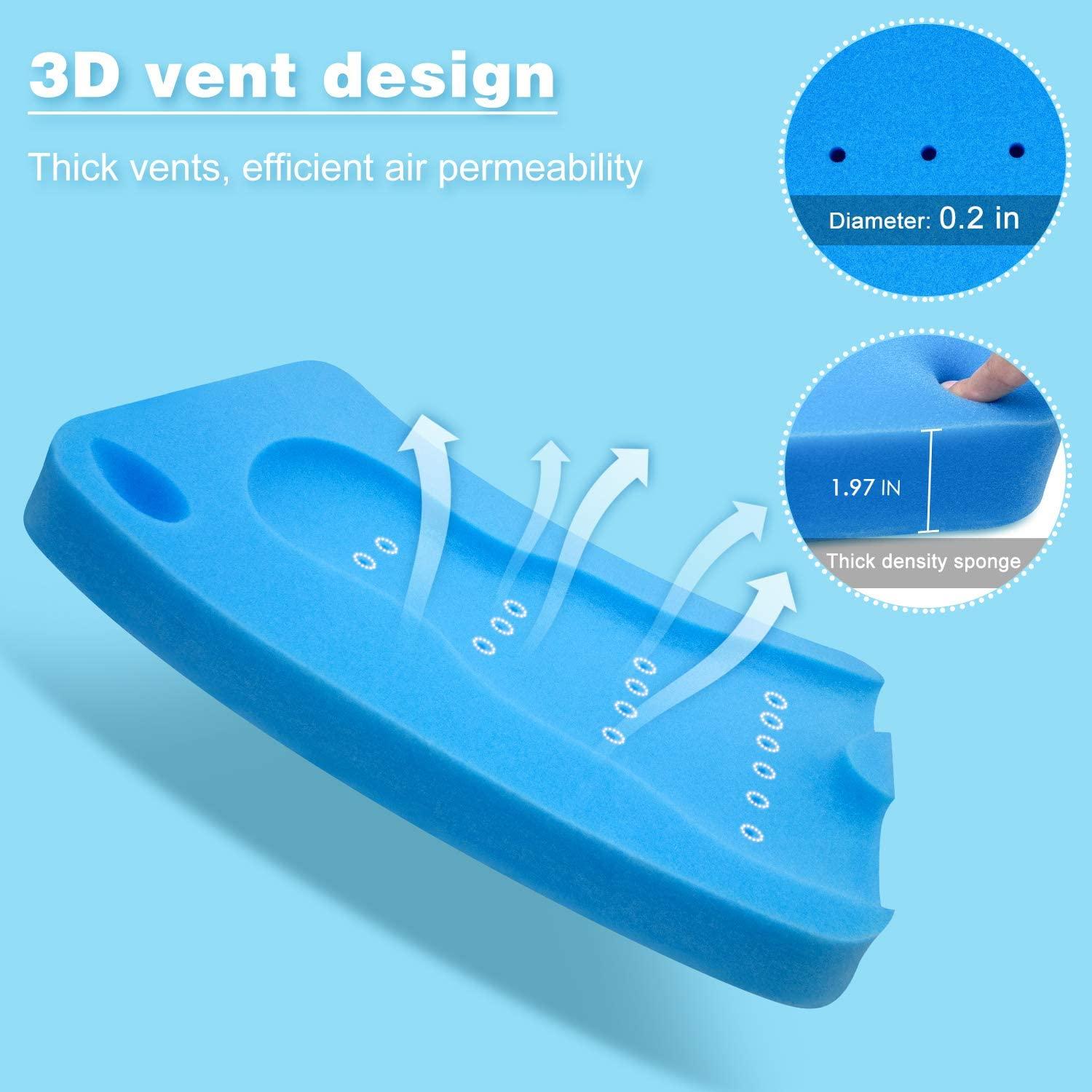 Esponja de Baño para Bebés HALLO Azul 49x31cm Suave y Antideslizante