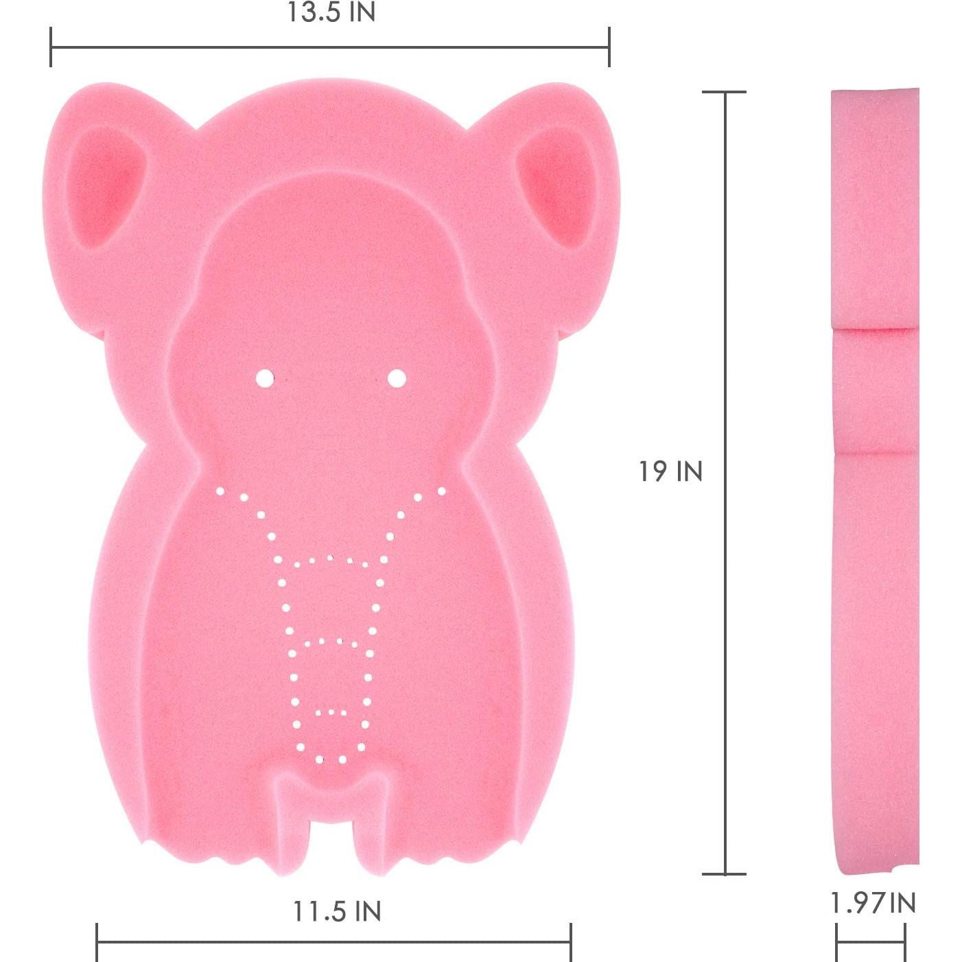 Esponja de Baño Infantil HALLO Elefante Rosa Antideslizante