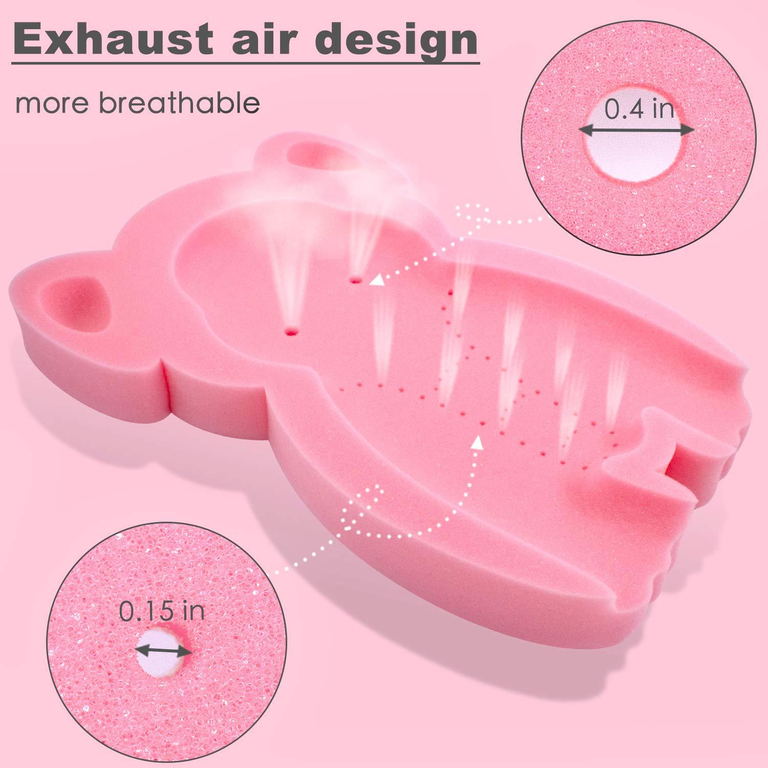 Esponja de Baño Infantil HALLO Elefante Rosa Antideslizante