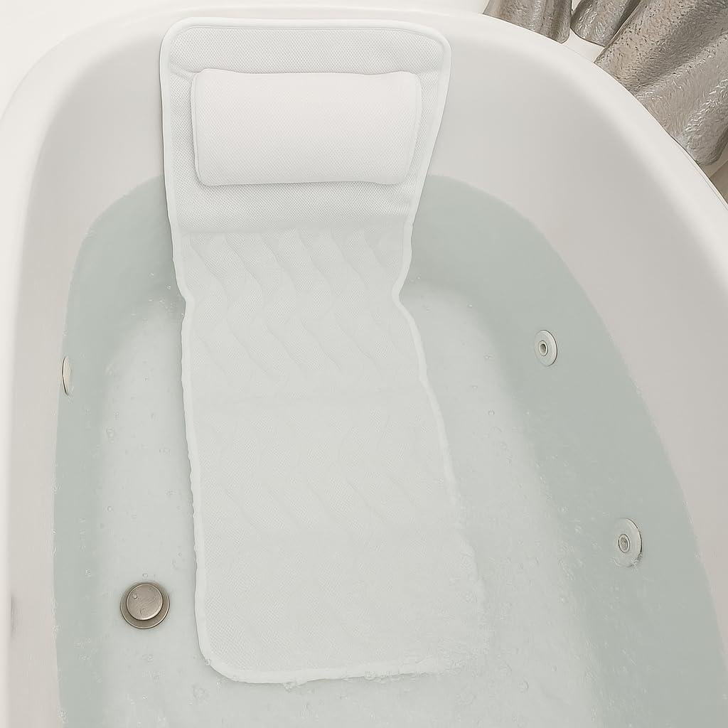 Almohada de Baño Completa Dependable - Malla 5D con 21 Ventosas