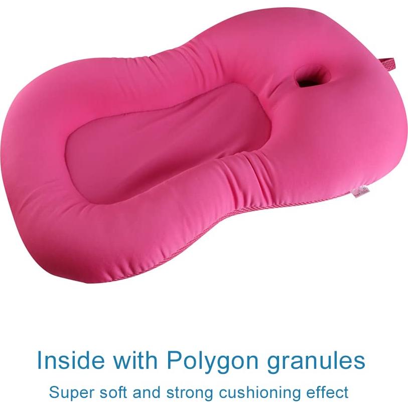 Cojín de baño antideslizante KAKIBLIN para bebés rosa 54x34 cm