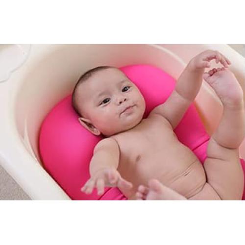 Cojín de baño antideslizante KAKIBLIN para bebés rosa 54x34 cm