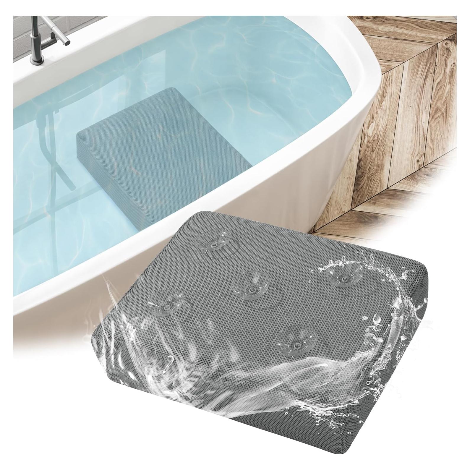 Cojín de Baño Acolchado MABOZOO 4 Pulgadas Gris