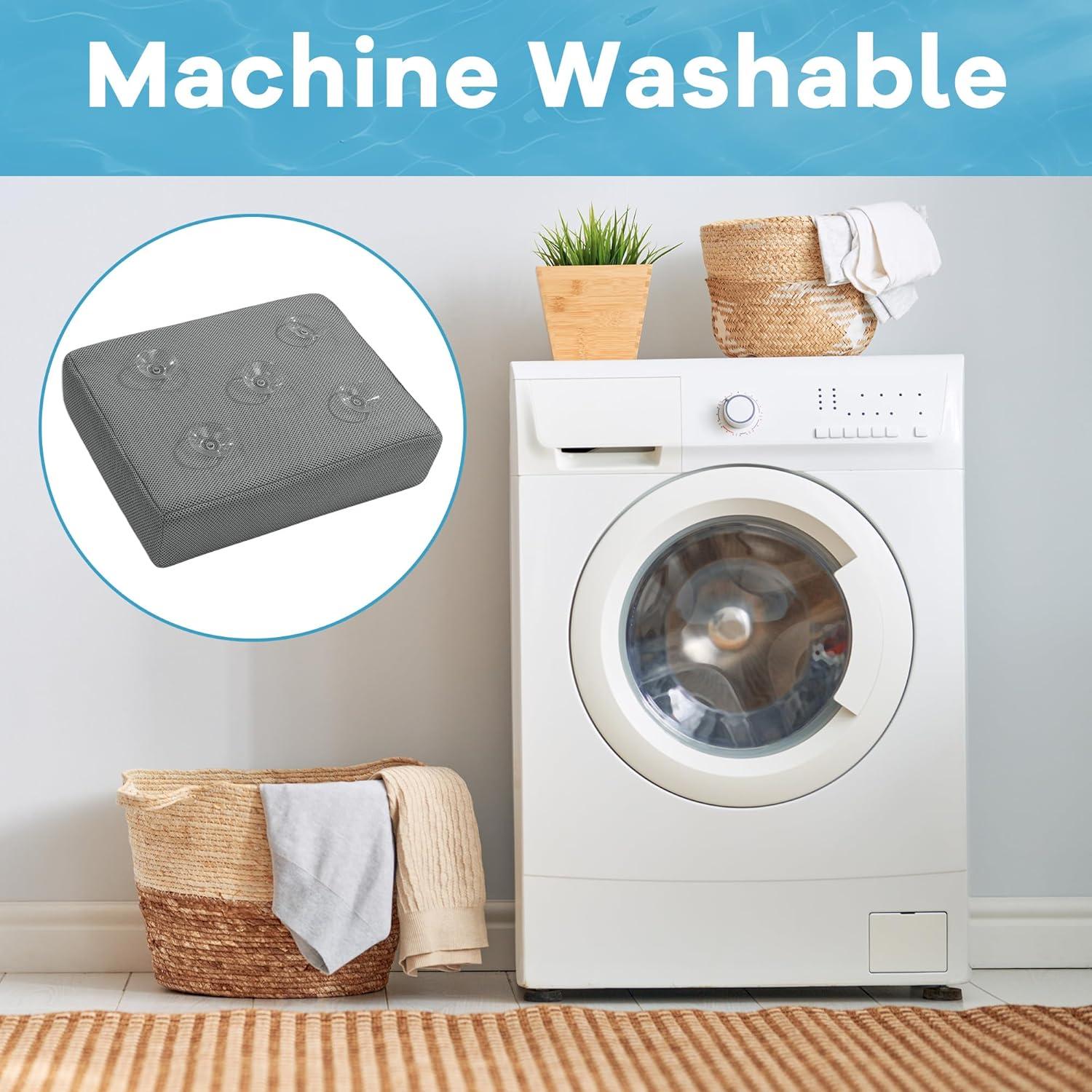 Cojín de Baño Acolchado MABOZOO 4 Pulgadas Gris