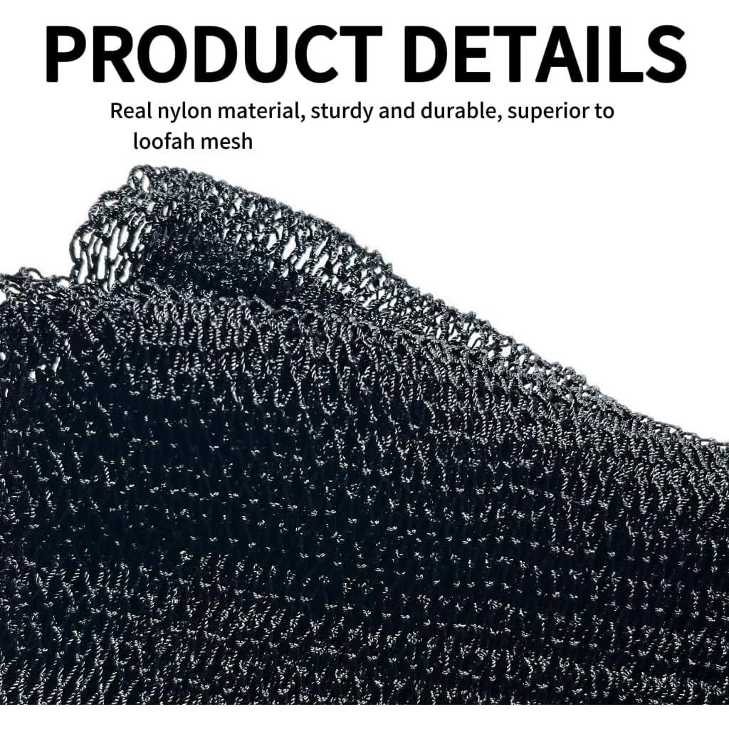 Esponja Exfoliante Africana SPMKTBOZAI Negra 80x30 cm