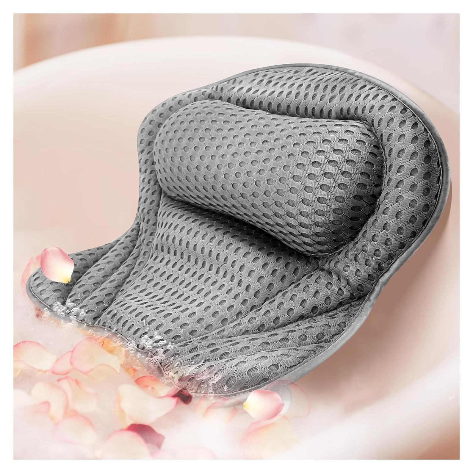 Almohada de Baño VINGVO Ergonomica con Ventosas Antideslizantes