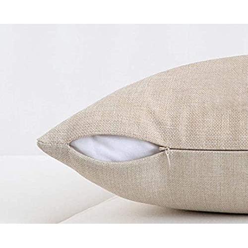 Funda de Cojín Cuadrada EKOBLA Algodón Lino 45x45 cm