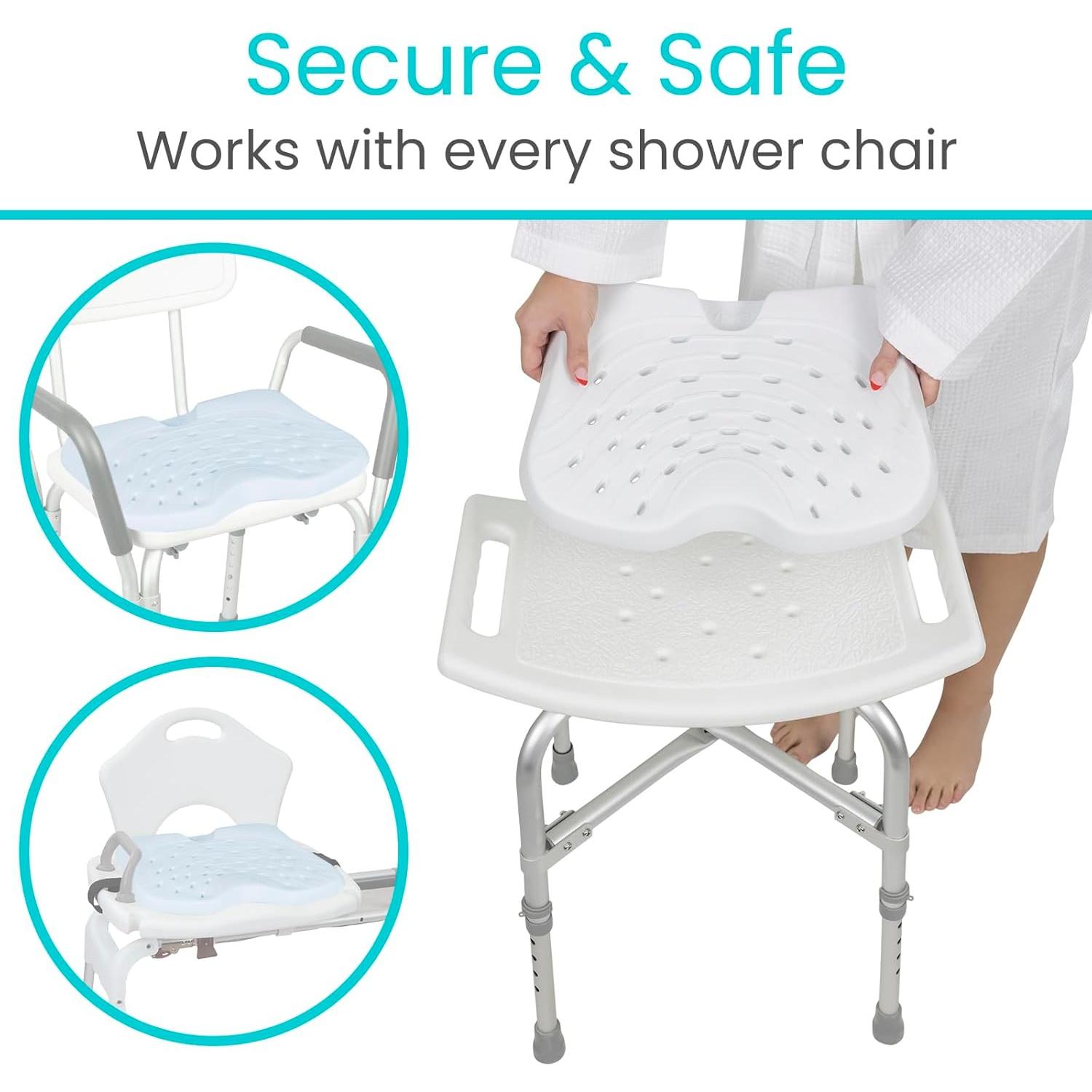 Cojín para Asiento de Ducha Vive - Antideslizante y Impermeable