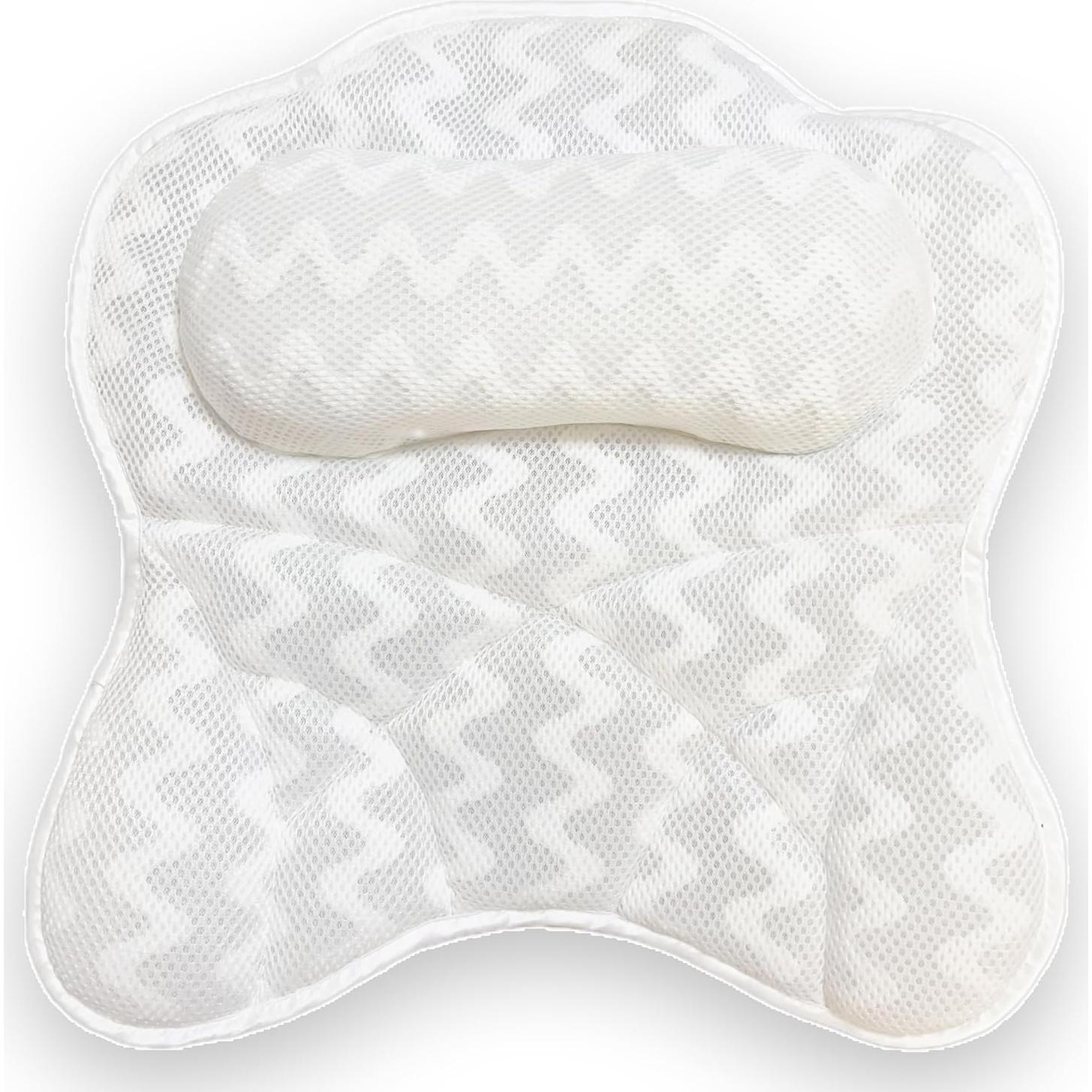 Almohada de Baño SIGGCAT Blanca con Ventosas Antideslizantes