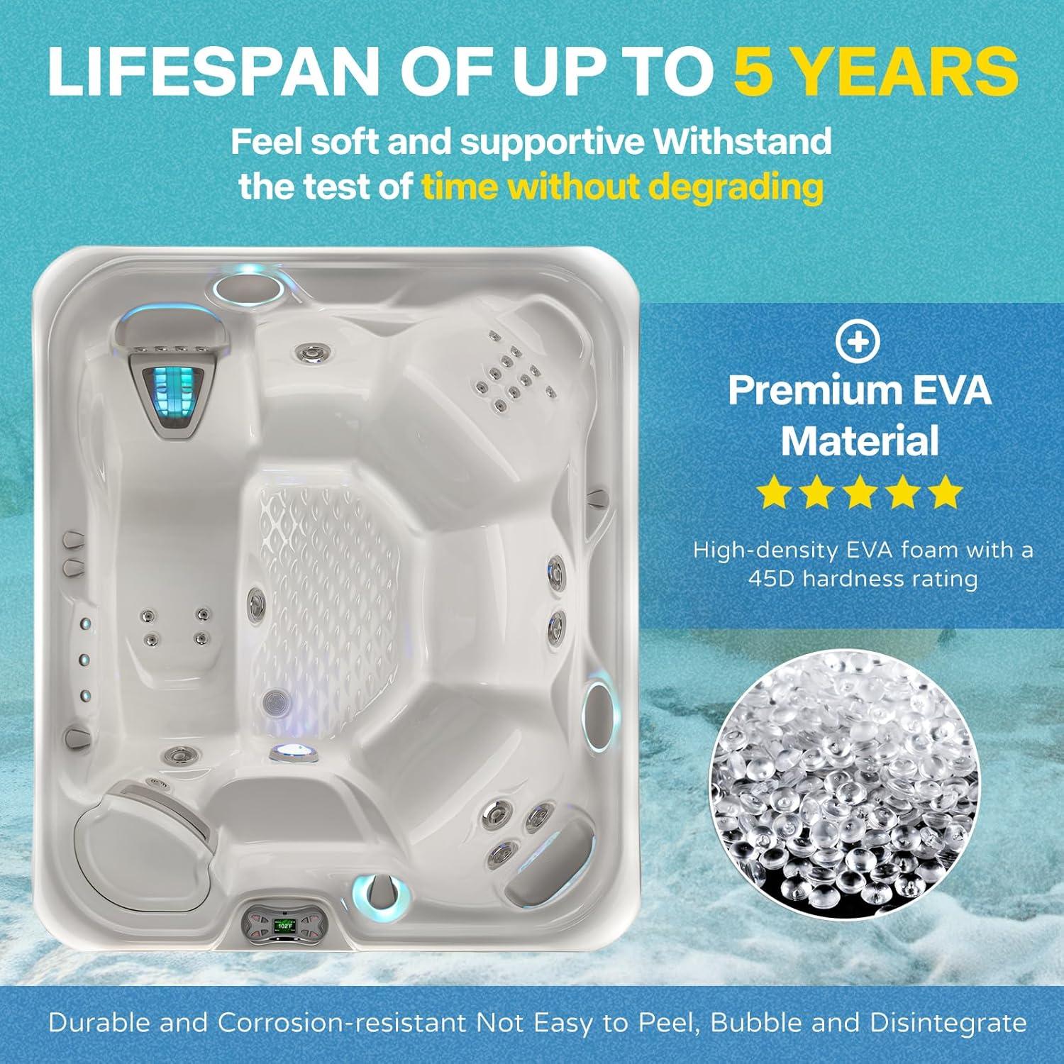 Almohada para el Cuello de Spa Hot Spring 2-Pack Gris Frío