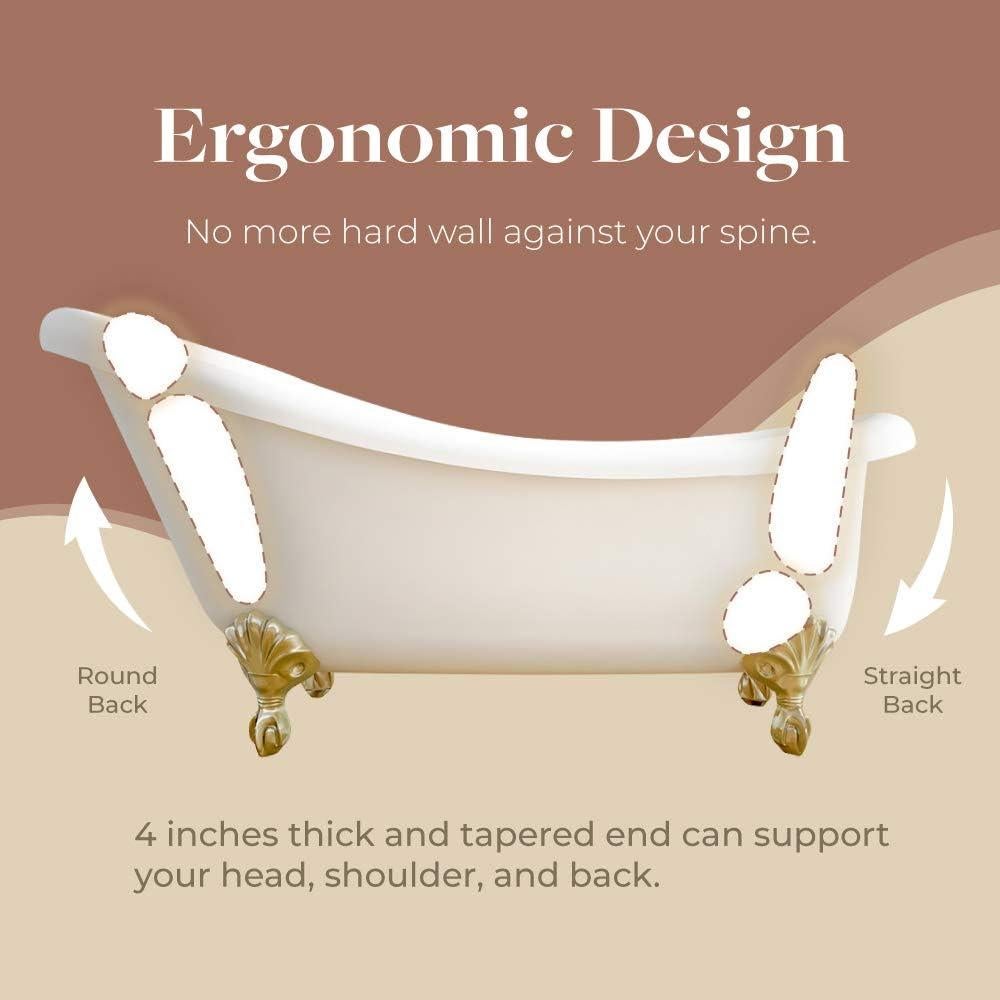 Almohada de Baño IndulgeMe con Ventosas y Cubierta de Drenaje