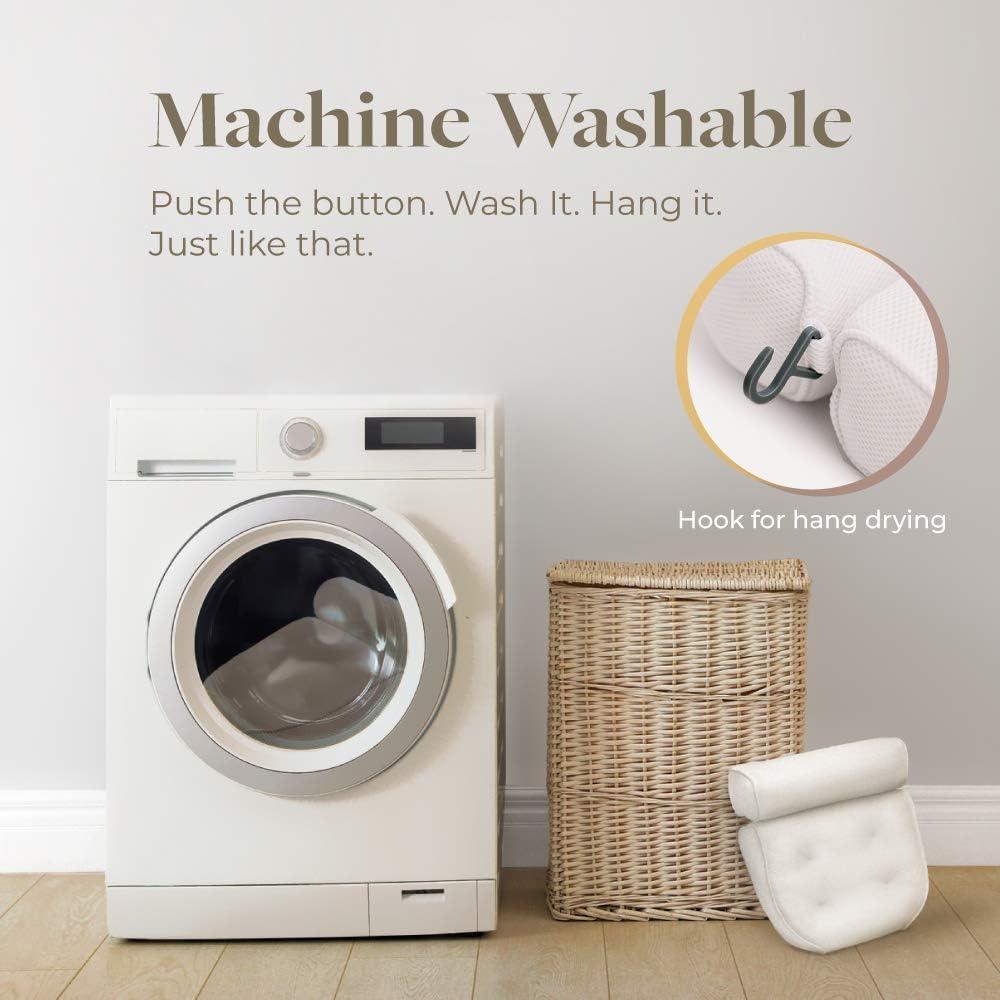 Almohada de Baño IndulgeMe con Ventosas y Cubierta de Drenaje