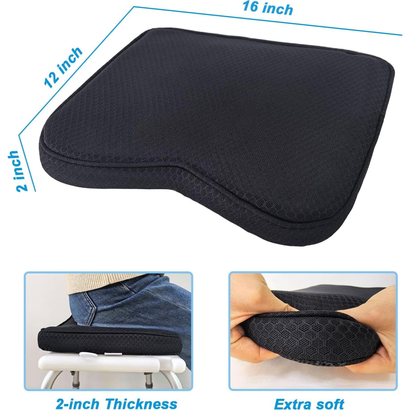 Cojín de Ducha Esme L&H ShowerPad-03 Negro 40x30 cm