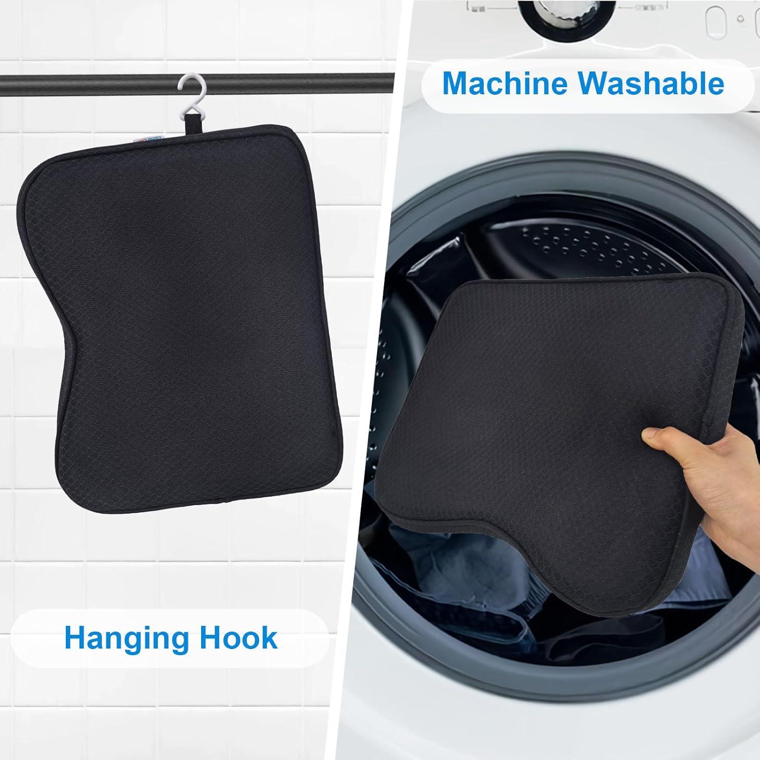 Cojín de Ducha Esme L&H ShowerPad-03 Negro 40x30 cm