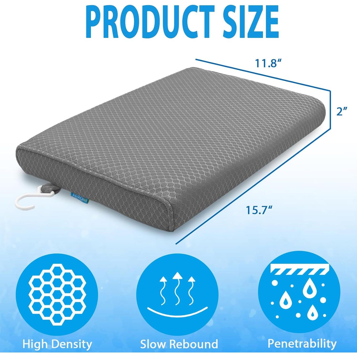 Cojín para Ducha AEROiVi SCC01-Gris Antideslizante 40x30cm