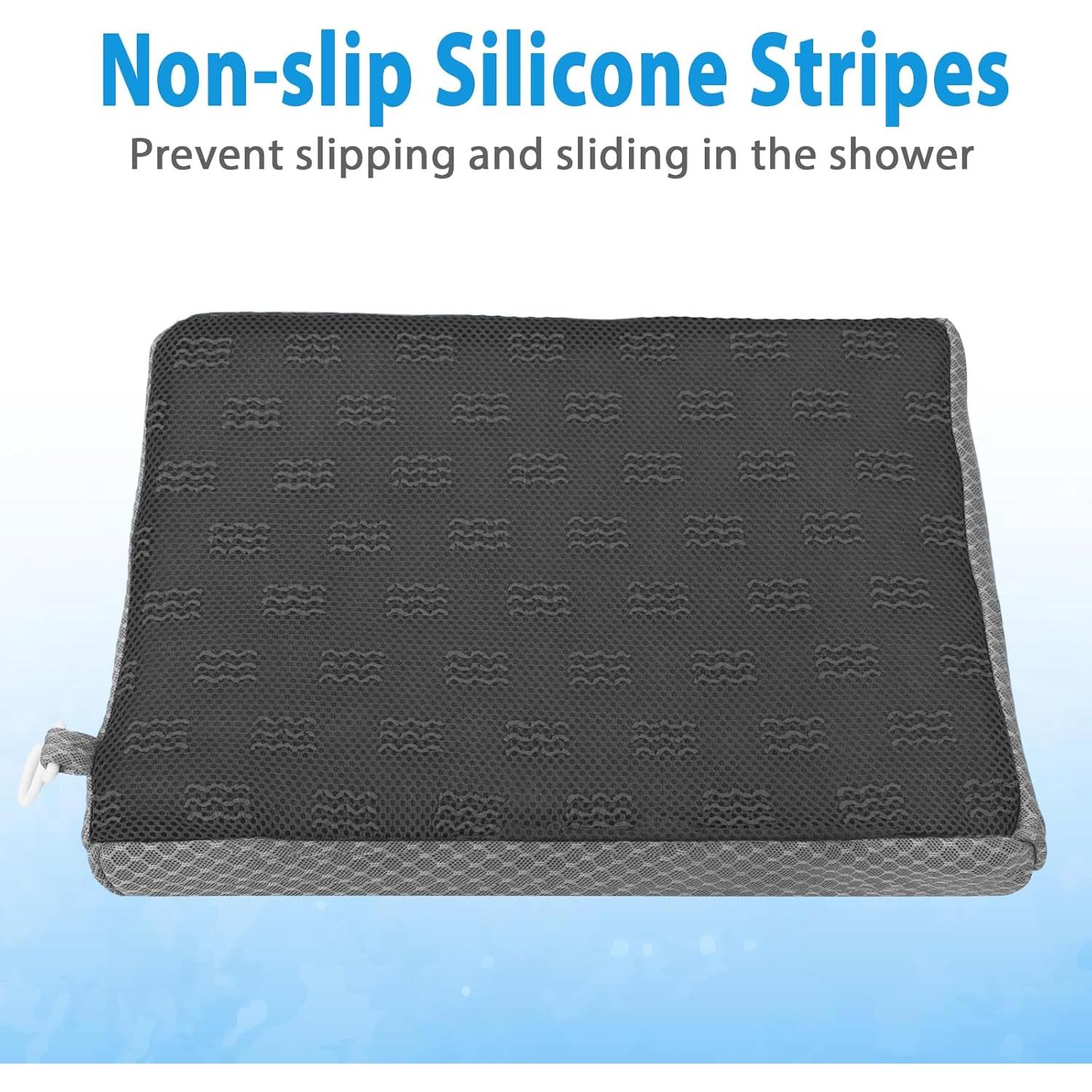 Cojín para Ducha AEROiVi SCC01-Gris Antideslizante 40x30cm