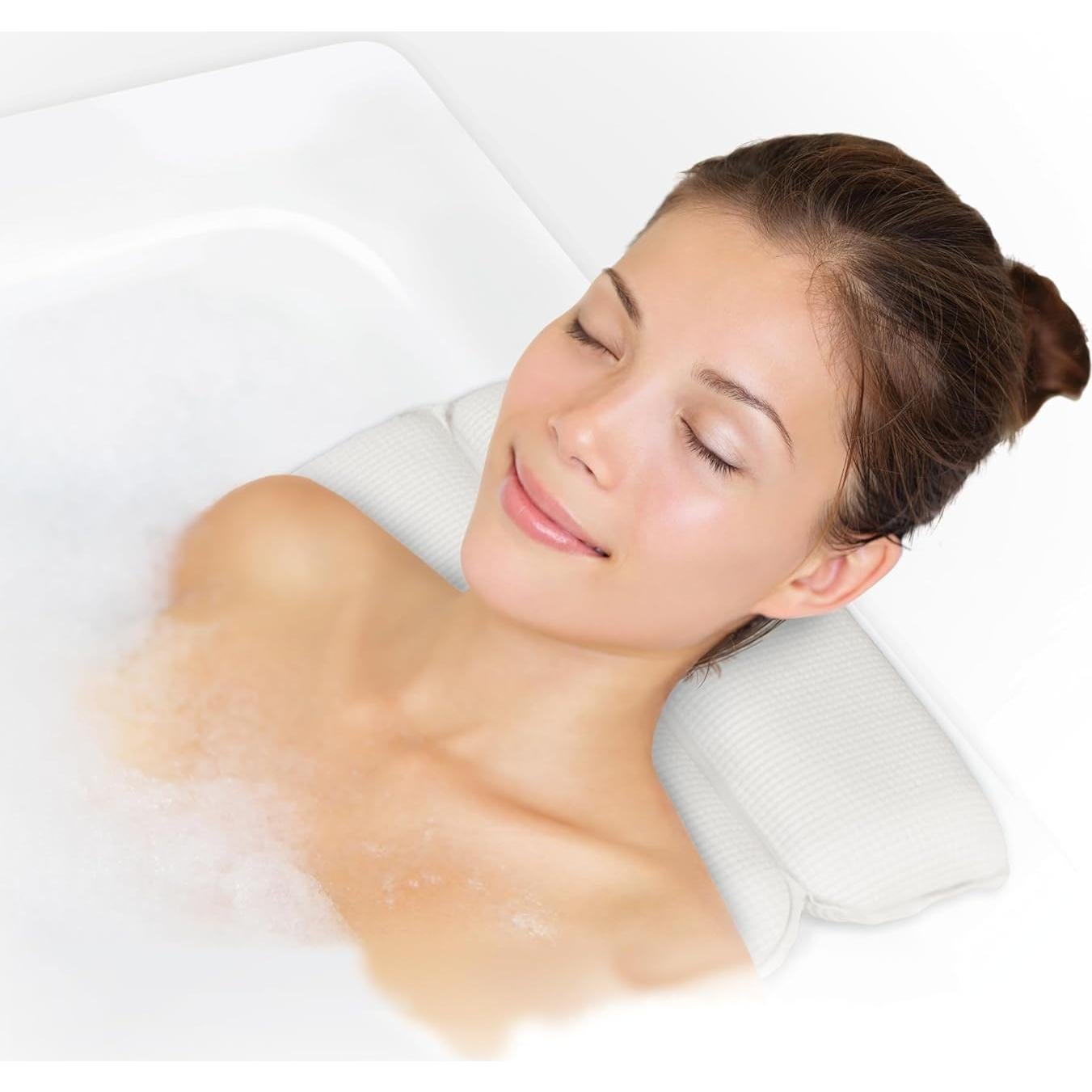 Almohada de Spa Doble Cámara Splash Home Vinilo Lavable 37.1x30cm