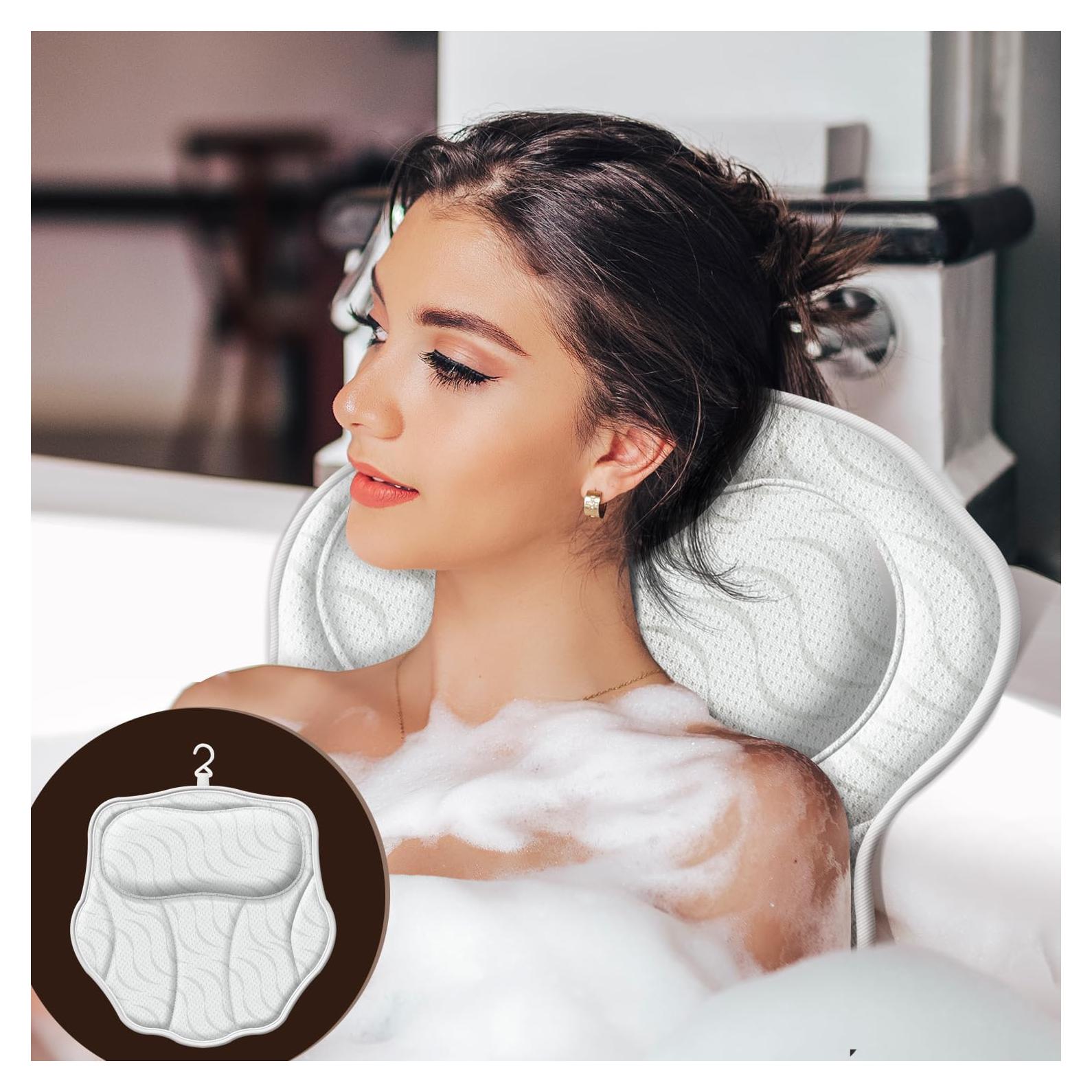 Almohada de Baño Ergonómica Horigay - Soporte Cuello y Espalda