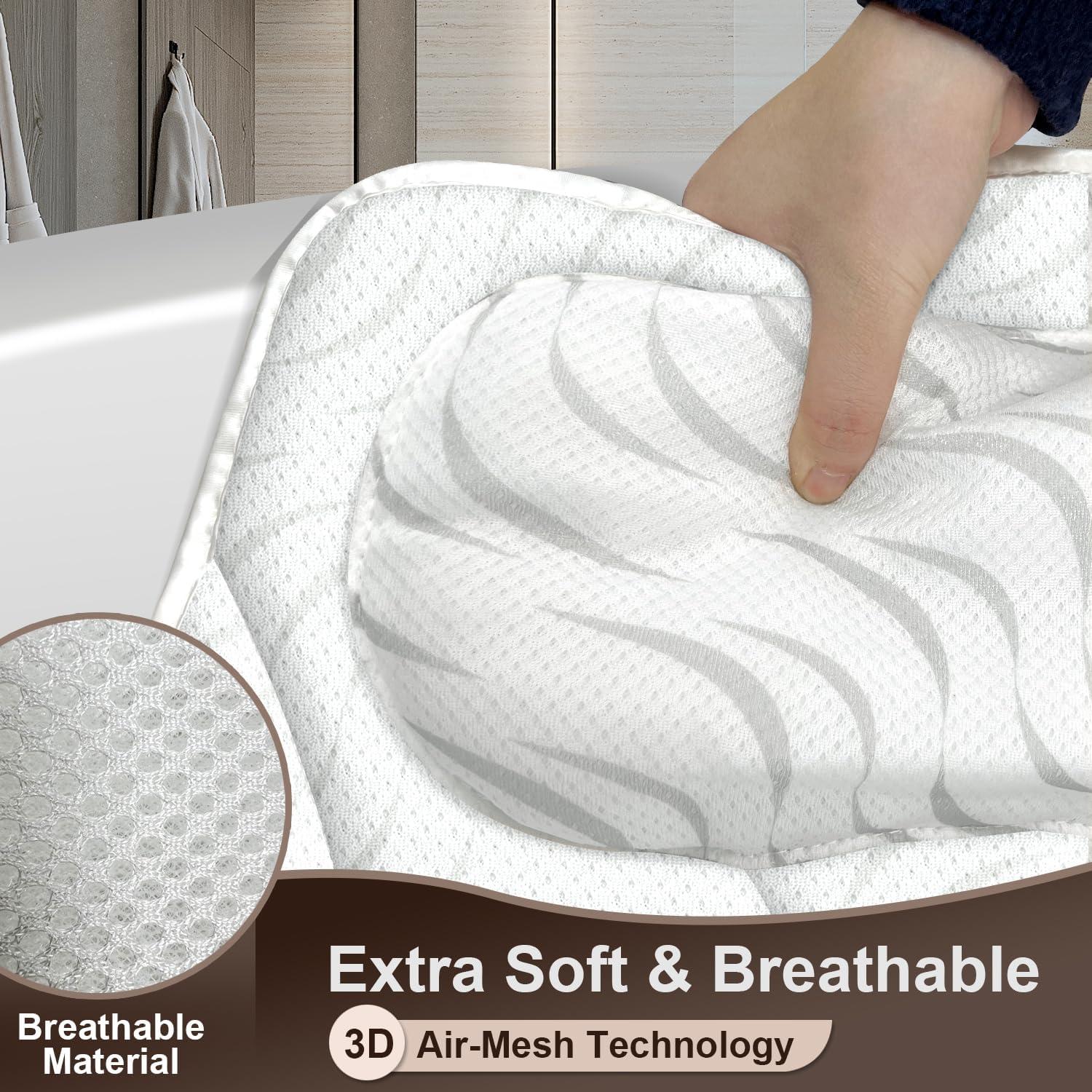 Almohada de Baño Ergonómica Horigay - Soporte Cuello y Espalda