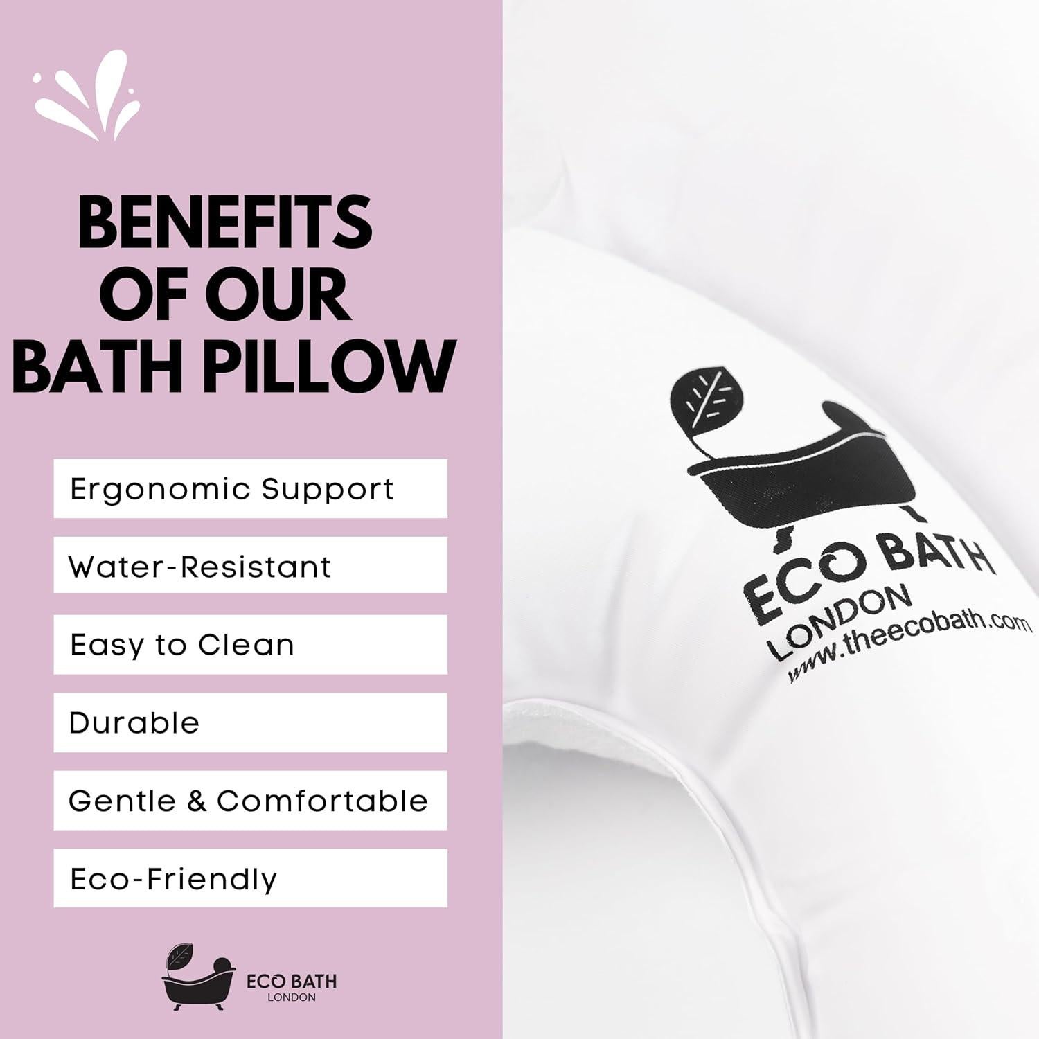 Almohada de Baño Eco Bath London Impermeable Antideslizante