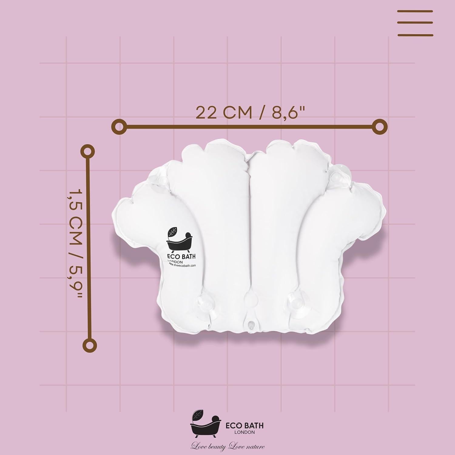 Almohada de Baño Eco Bath London Impermeable Antideslizante