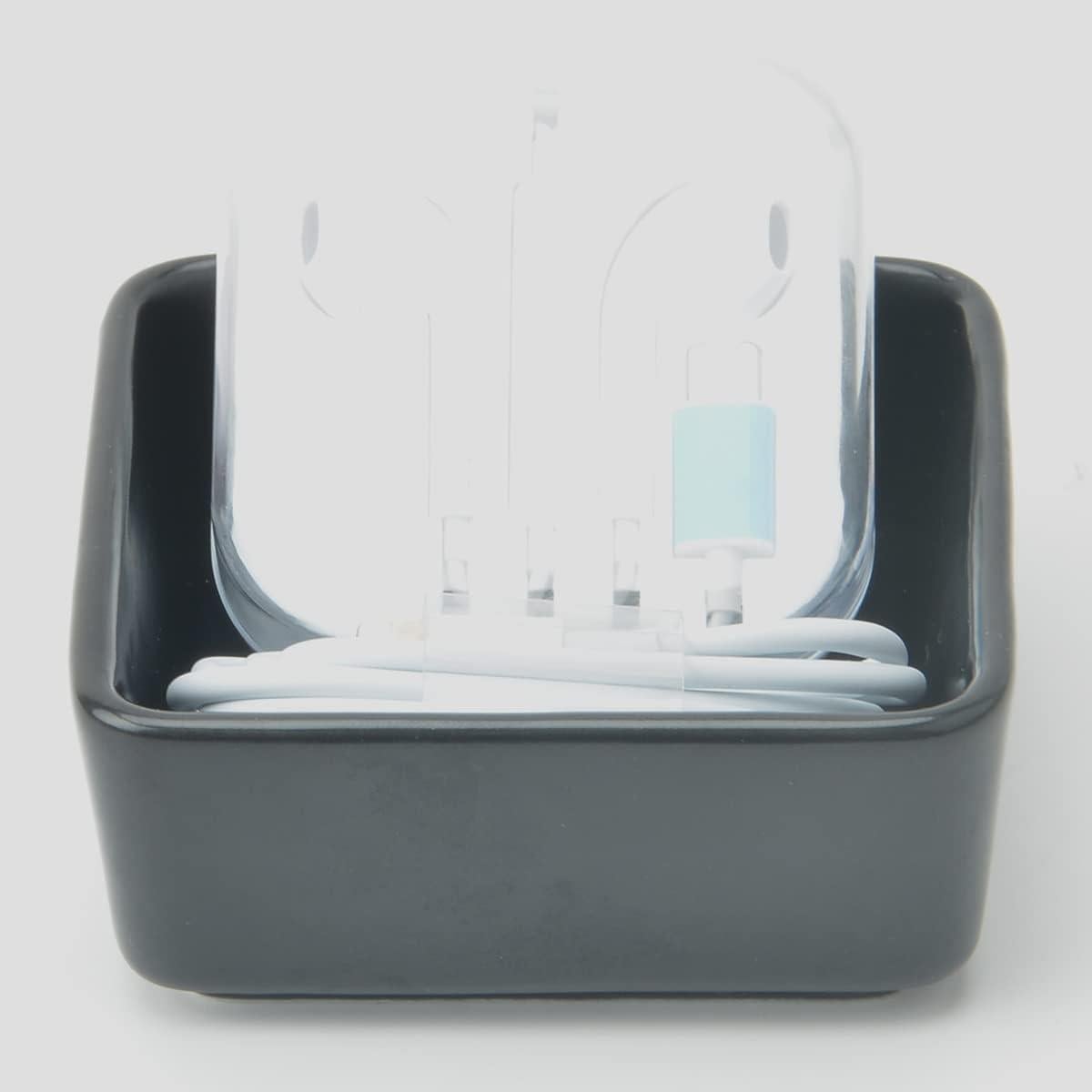 Soporte para Clips de Papel Cerámica SAMAZAMA 2 Pcs Blanco