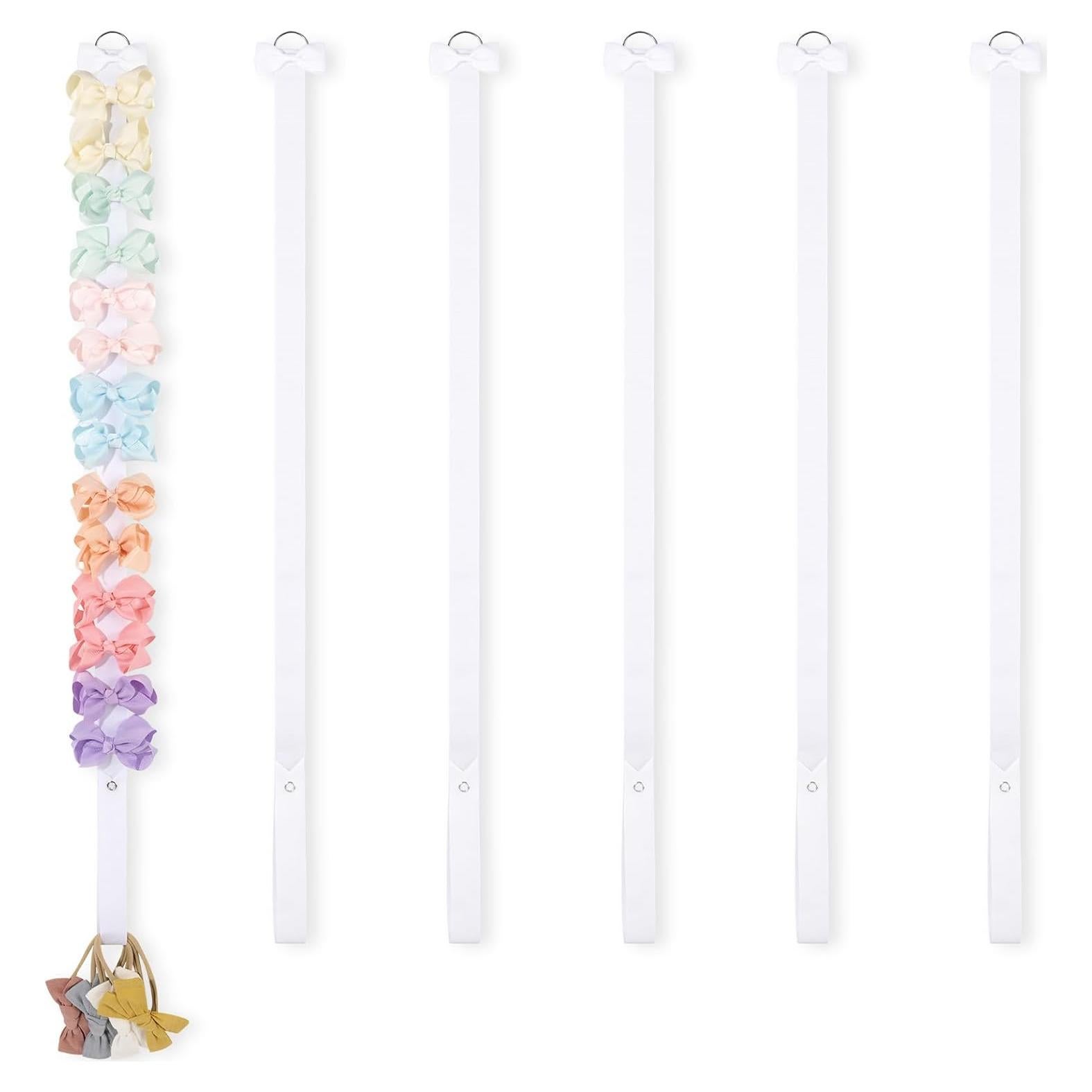 Soporte para Lazos POVETIRE 6 Piezas Organizador Blanco