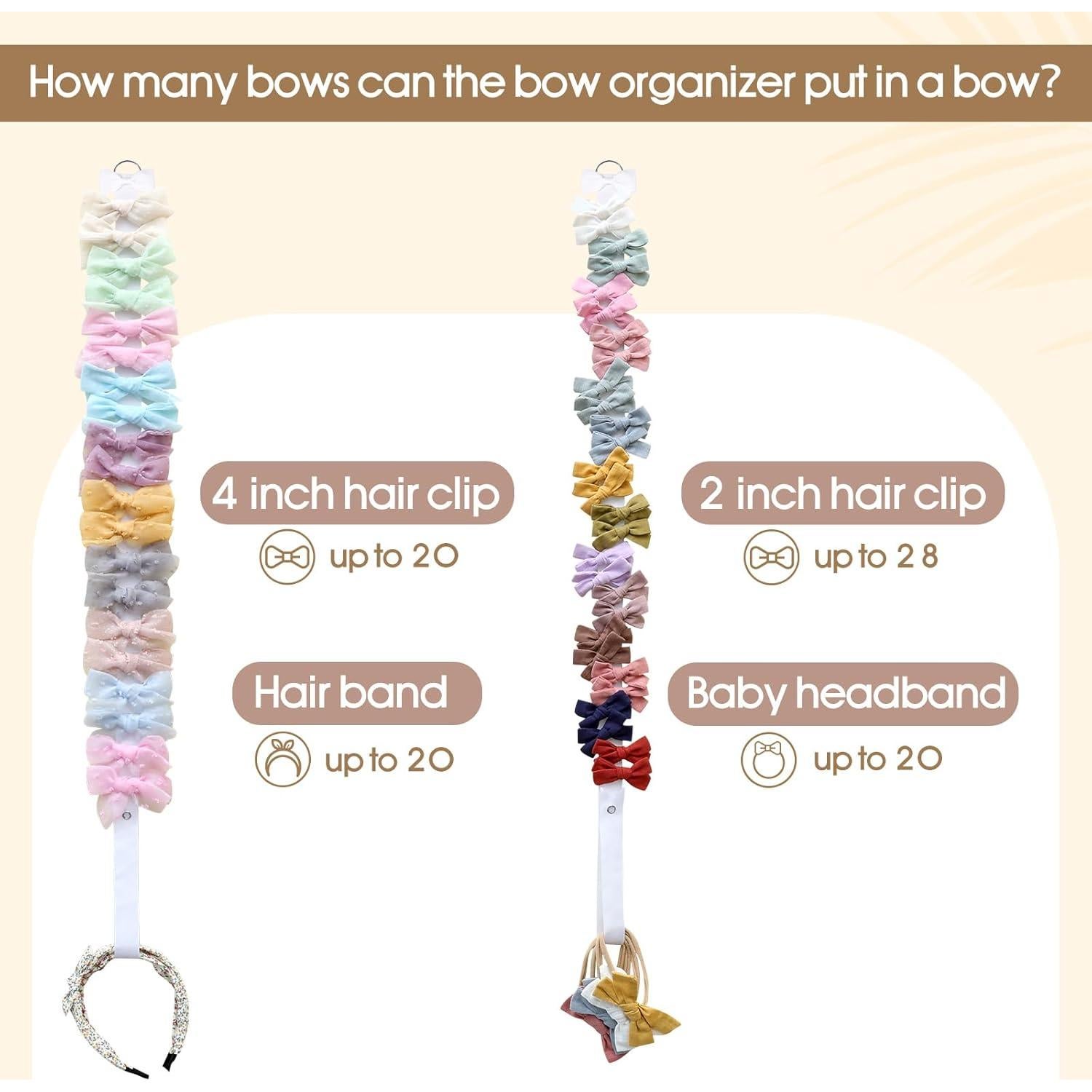 Soporte para Lazos POVETIRE 6 Piezas Organizador Blanco