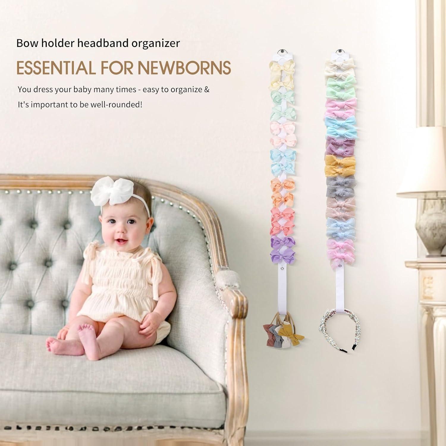 Soporte para Lazos POVETIRE 6 Piezas Organizador Blanco