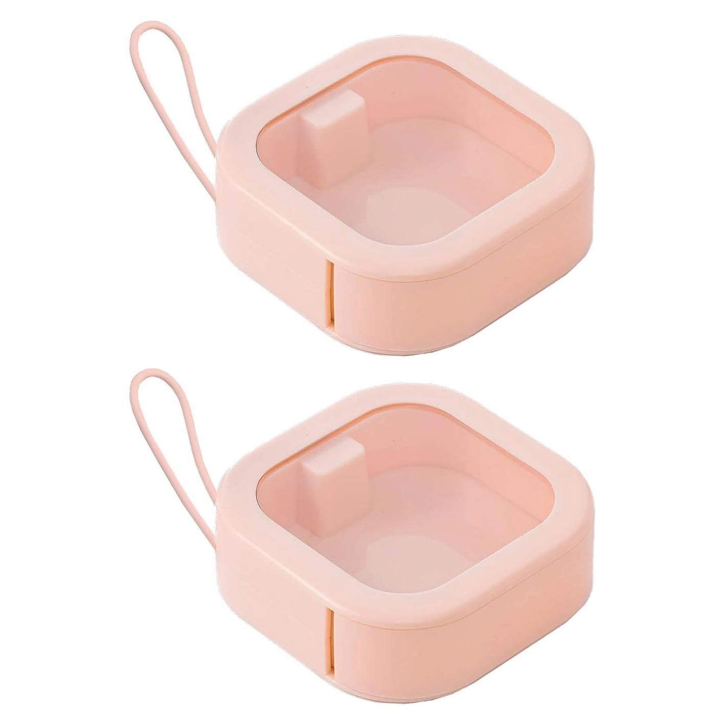 Caja de Almacenamiento Rosa WEIMU para Gomas y Bastoncillos