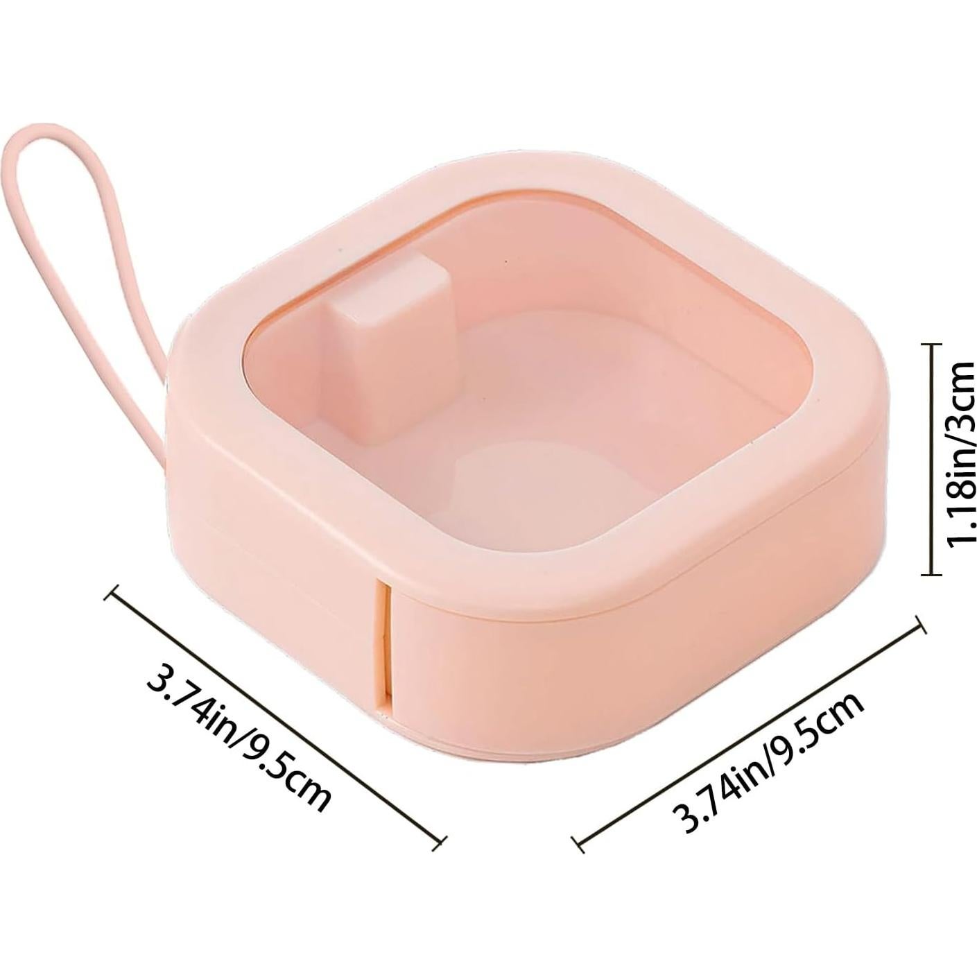 Caja de Almacenamiento Rosa WEIMU para Gomas y Bastoncillos