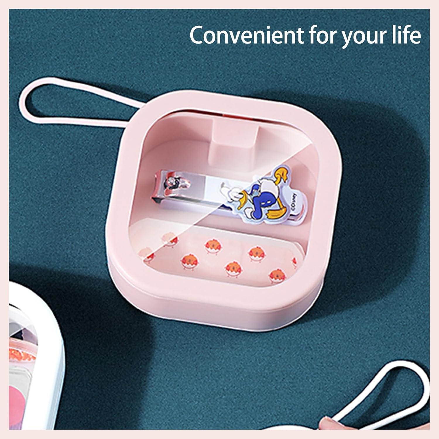 Caja de Almacenamiento Rosa WEIMU para Gomas y Bastoncillos