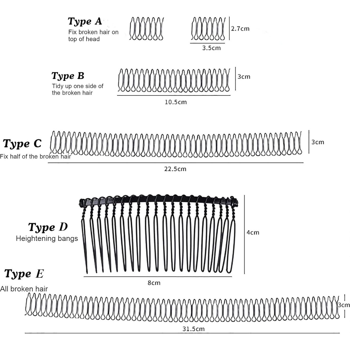 Peine Fijador de Cabello en U FeelingWarm - 6 Piezas Clips