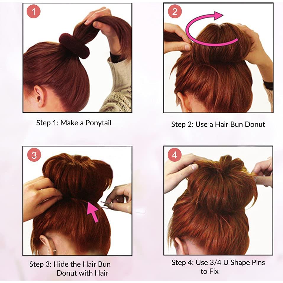 Pasadores de cabello en U IKOCO 6.1 cm marrones - 80 piezas