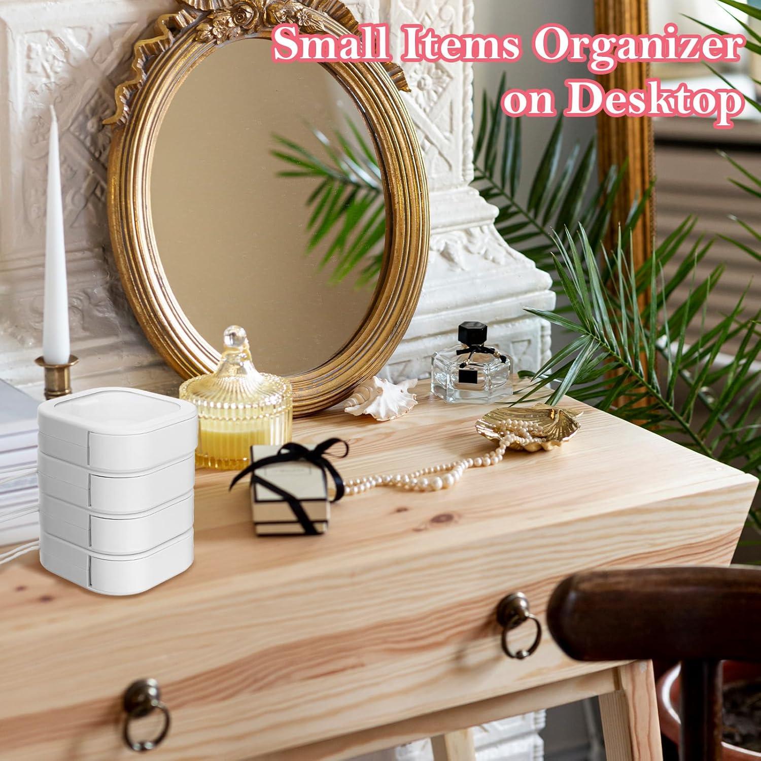 8 Organizadores de Gomas para Cabello Prasacco Viaje Blanco