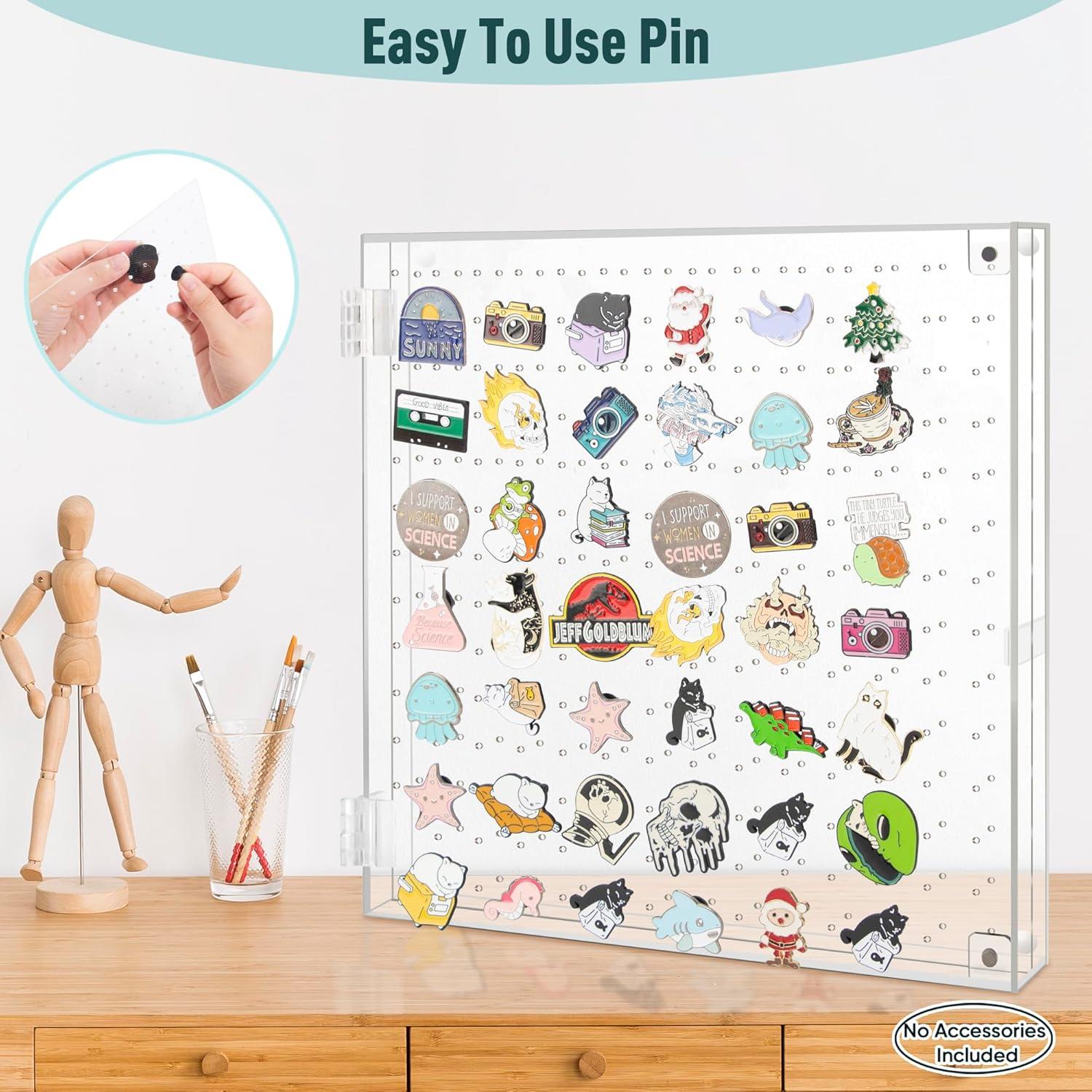 Caja de Exhibición de Pines Acrílico PACMAXI 25x25 cm