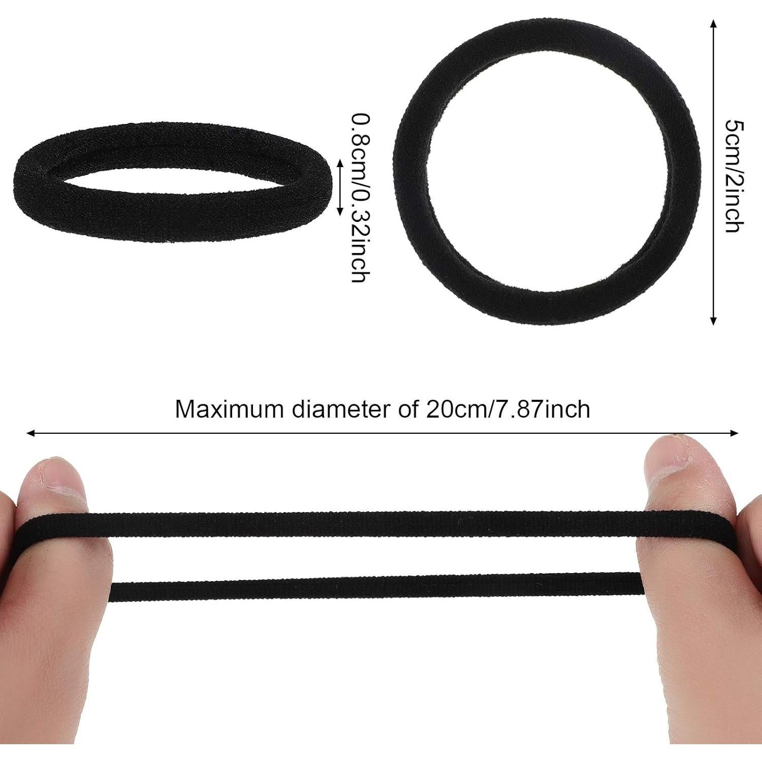 60 Sujetadores de Cabello Sin Costura y 60 Horquillas Negras