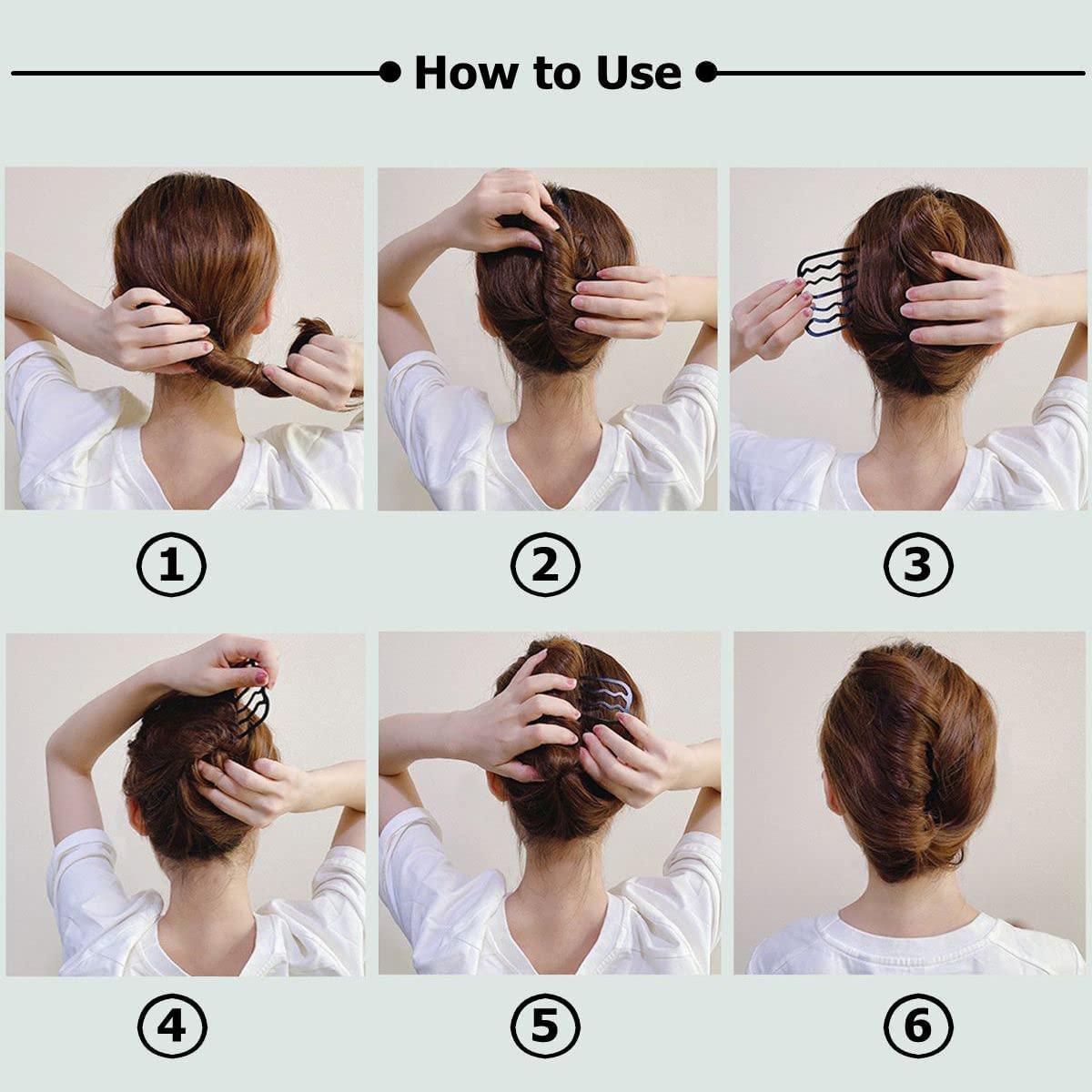 7 Peines Laterales de Metal LAPOHI para Peinados Elegantes