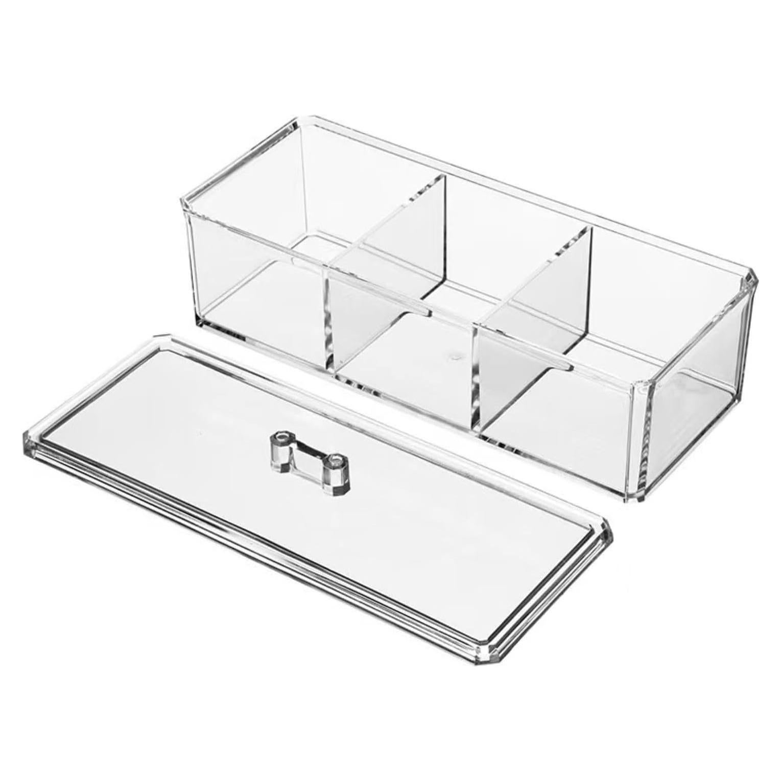 Organizador Acrílico Transparente PINGANBUSU 3 Compartimentos