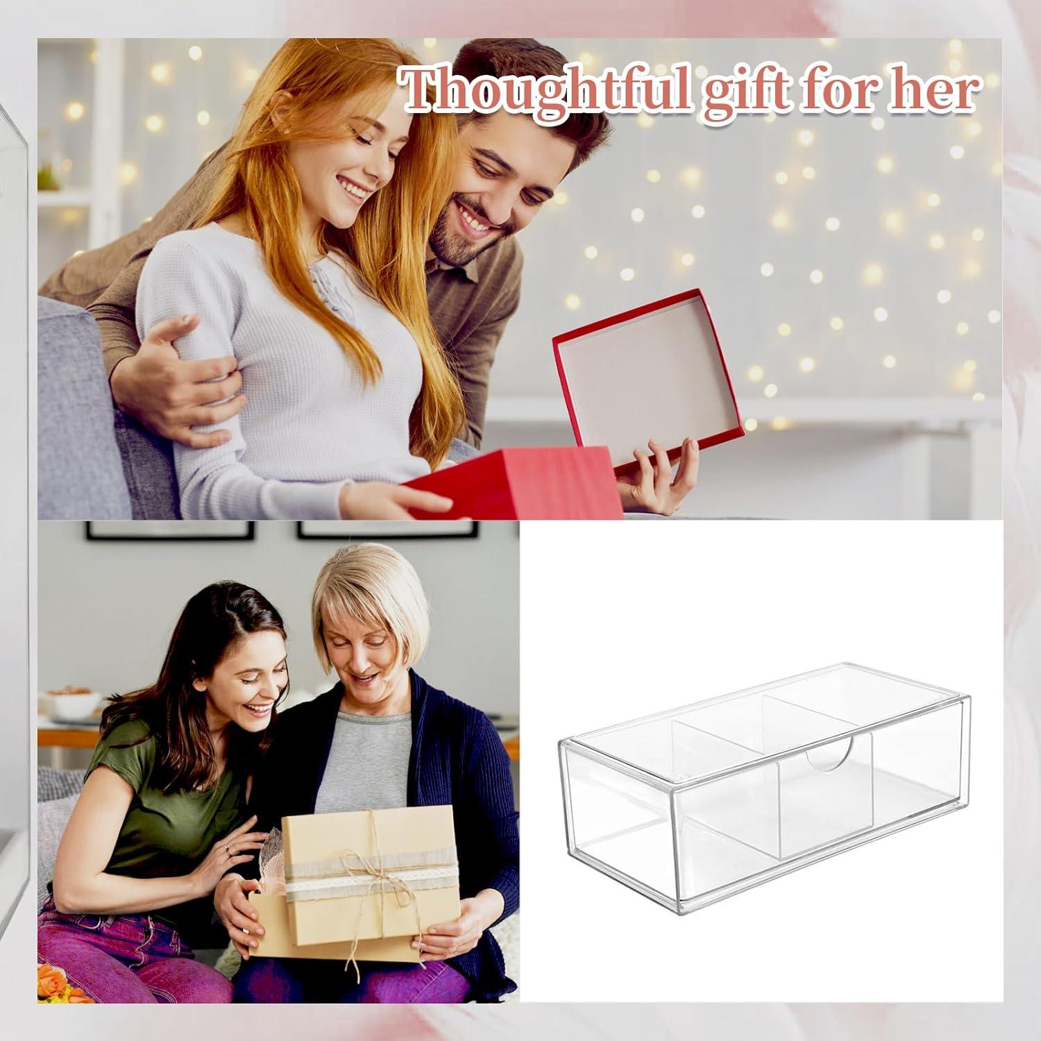 Organizador Acrílico Transparente PINGANBUSU 3 Compartimentos