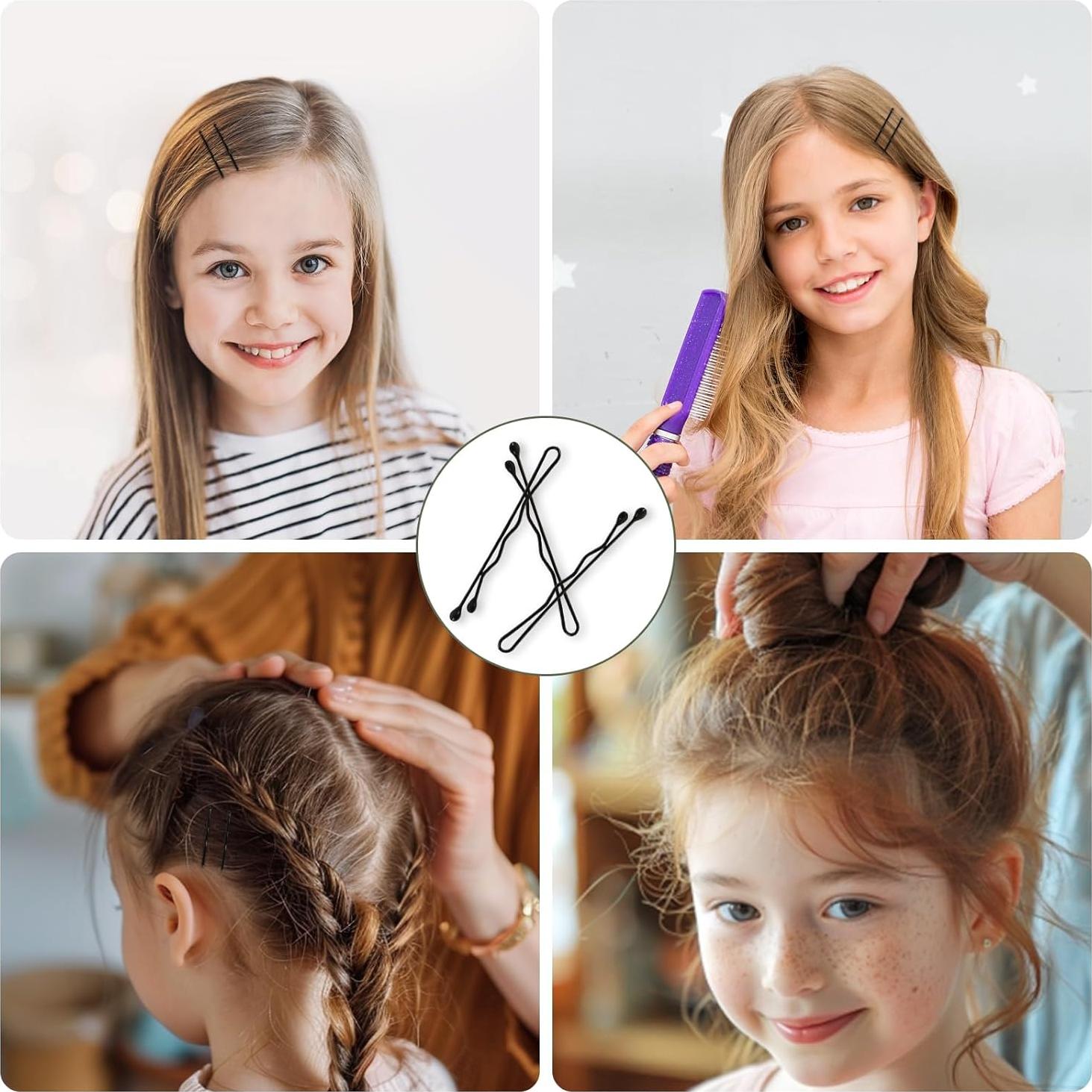 Mini Horquillas Negras DySaLis 150 Piezas 3.5 cm para Cabello