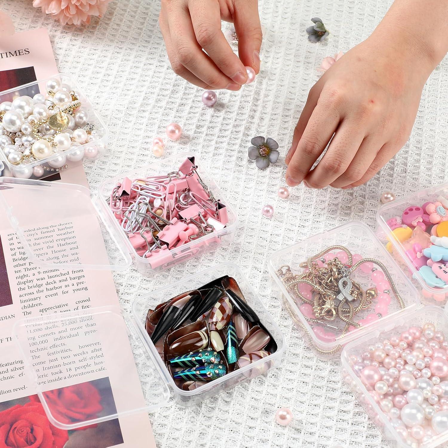 100 Contenedores de Almacenamiento Menkxi 7.1x7.1x2.5cm Plástico