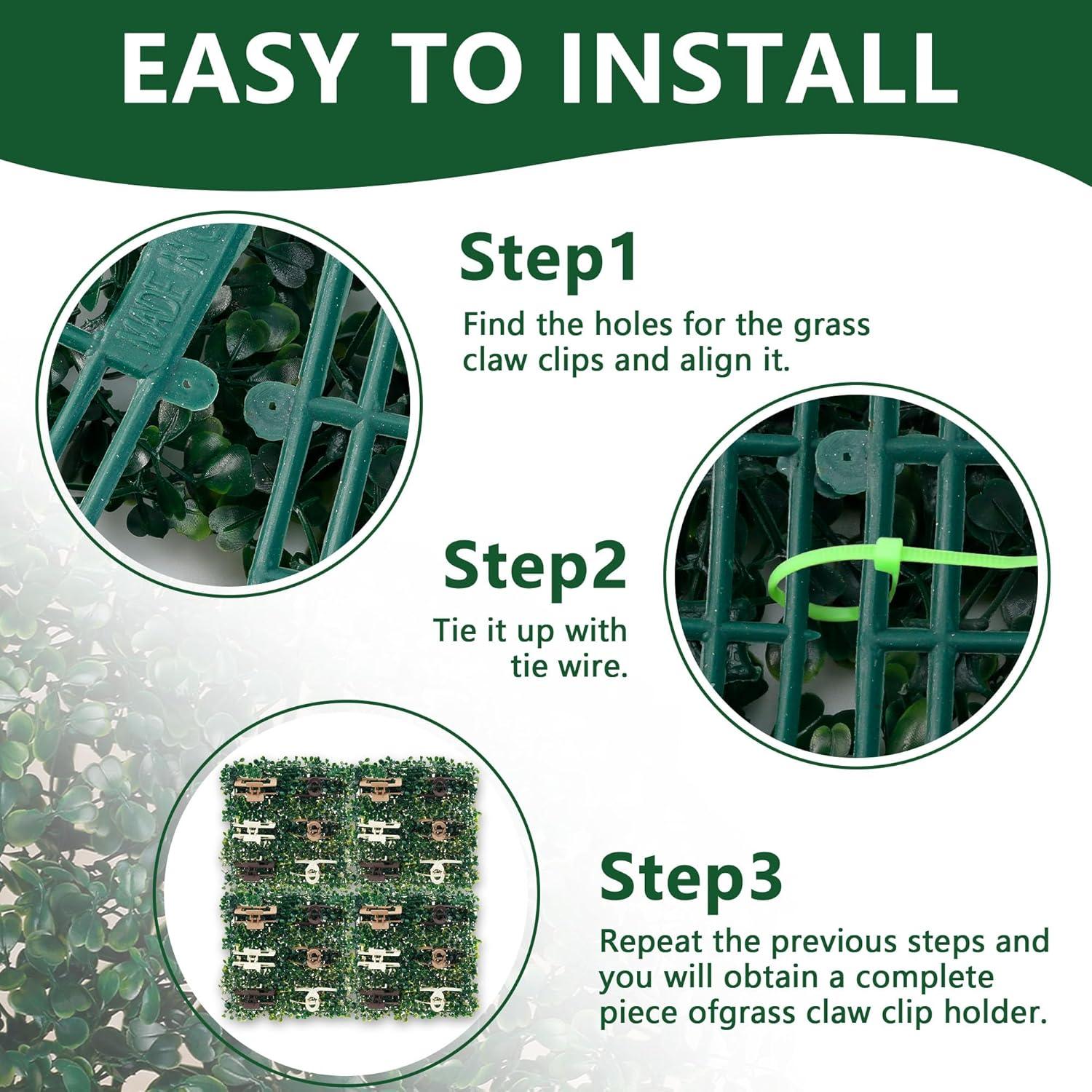 Organizador de Clips de Pelo ACOSIY Verde 4 Pcs 25.4x25.4 cm