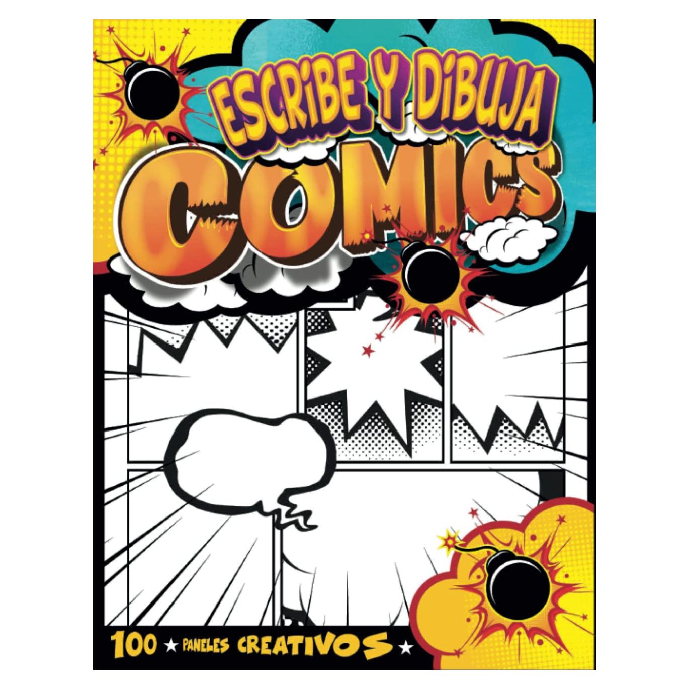 Cuaderno de Cómics para Dibujar - 100 Plantillas Creativas
