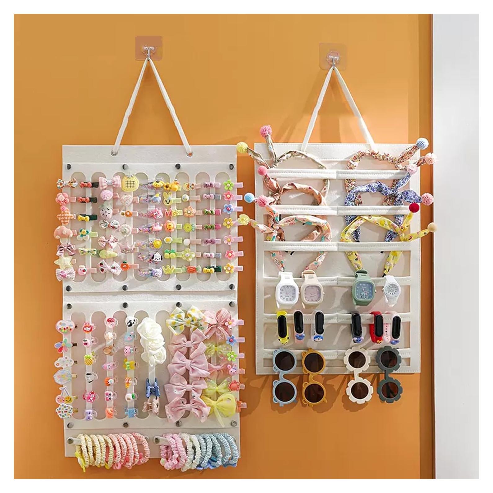 Organizador de Lazos para Cabello Aiqriwv - 2 Piezas Blanco