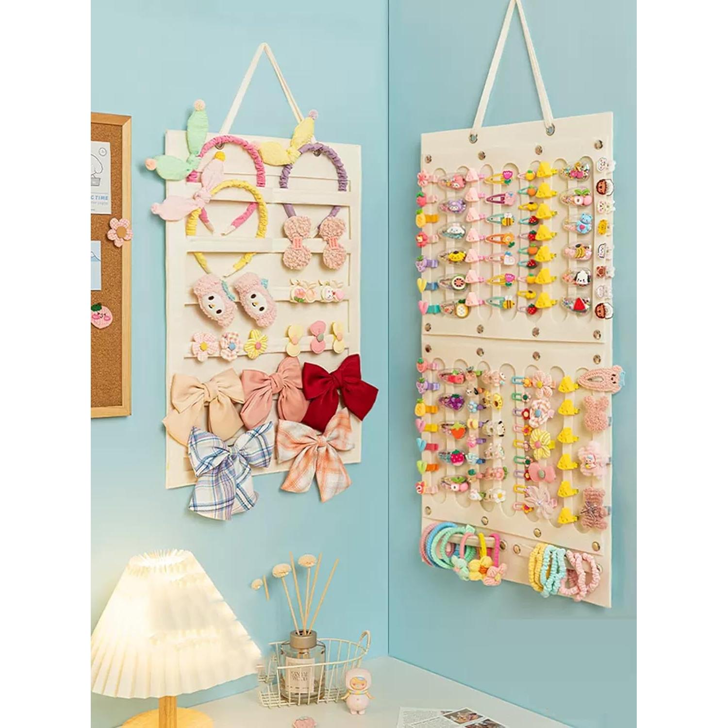 Organizador de Lazos para Cabello Aiqriwv - 2 Piezas Blanco