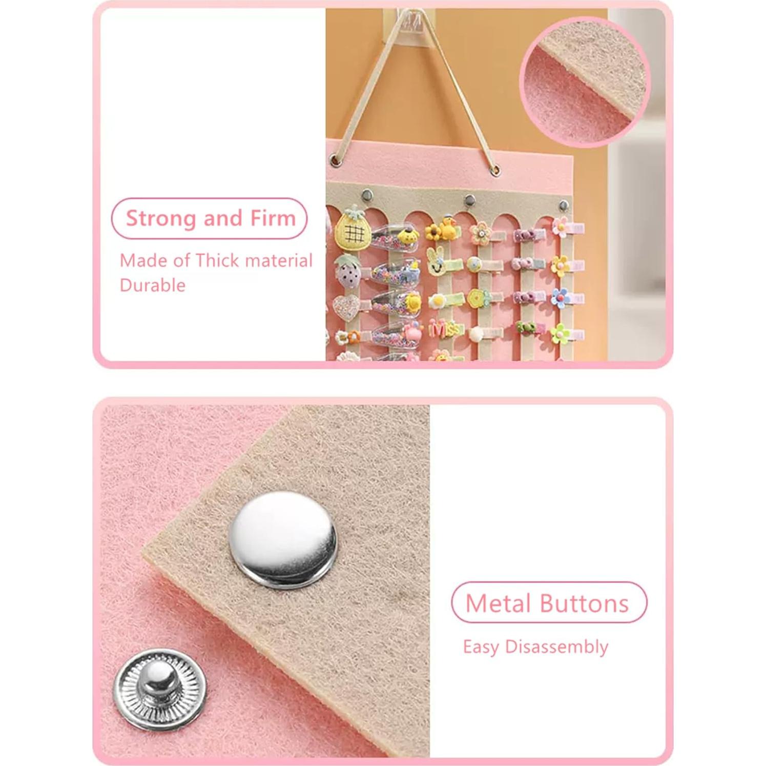 Organizador de Lazos para Cabello Aiqriwv - 2 Piezas Blanco