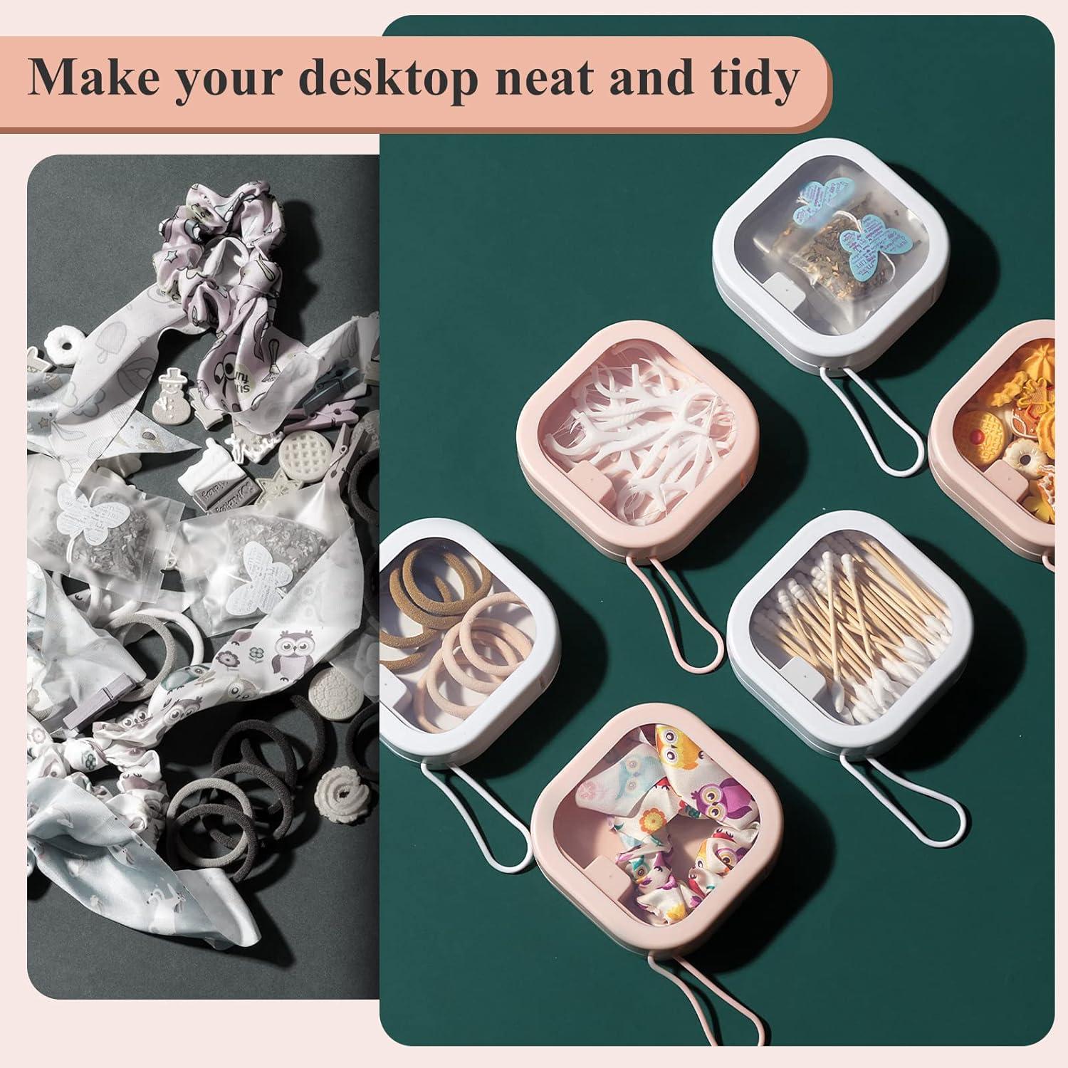 Organizador de Gomas de Pelo Kathfly 6 Piezas Rosa