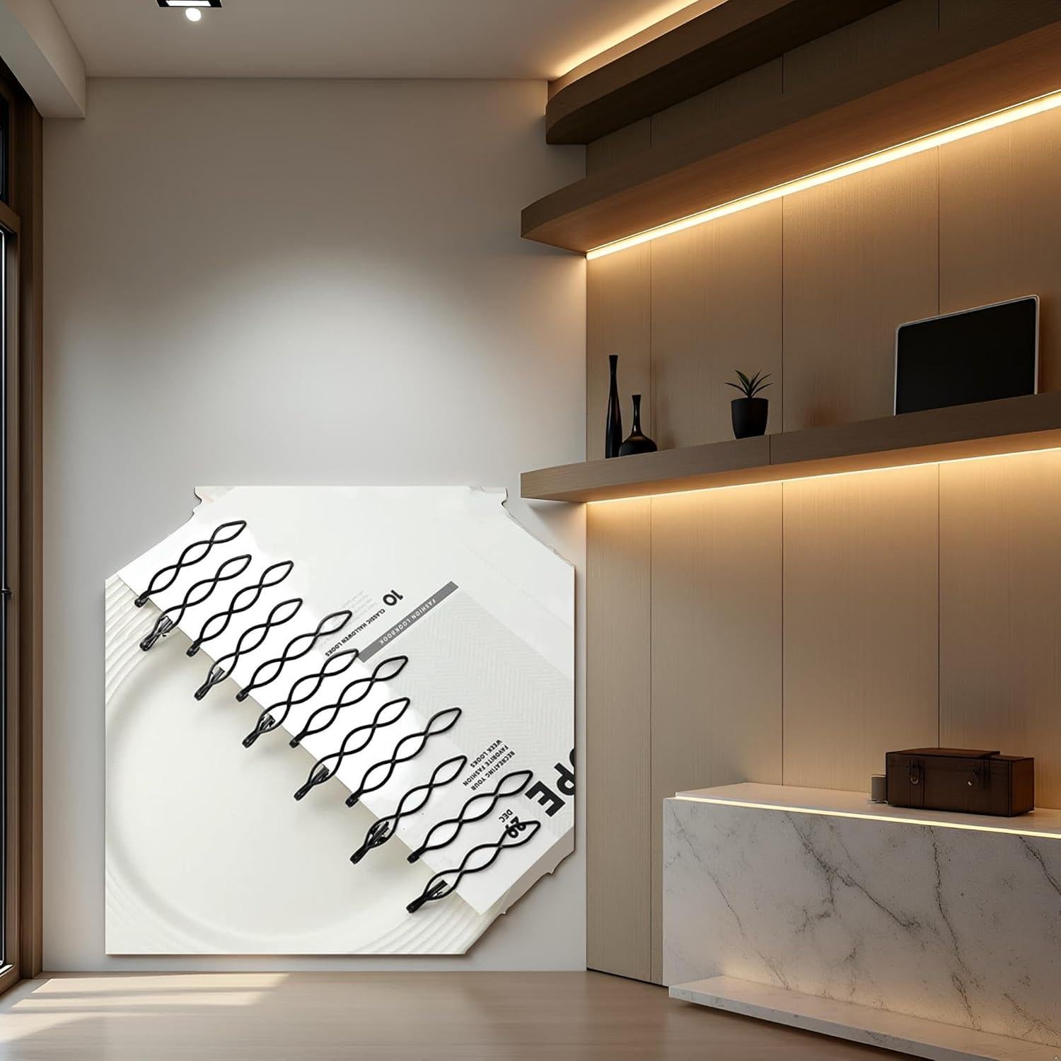 12 Pinzas de Pelo Vintage Negras Mini Clip para Flequillo